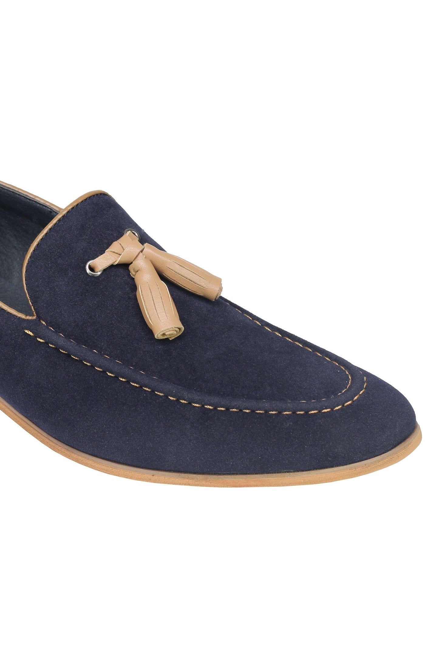 SUEDE - FAUX LEATHER TASSEL LOAFERS