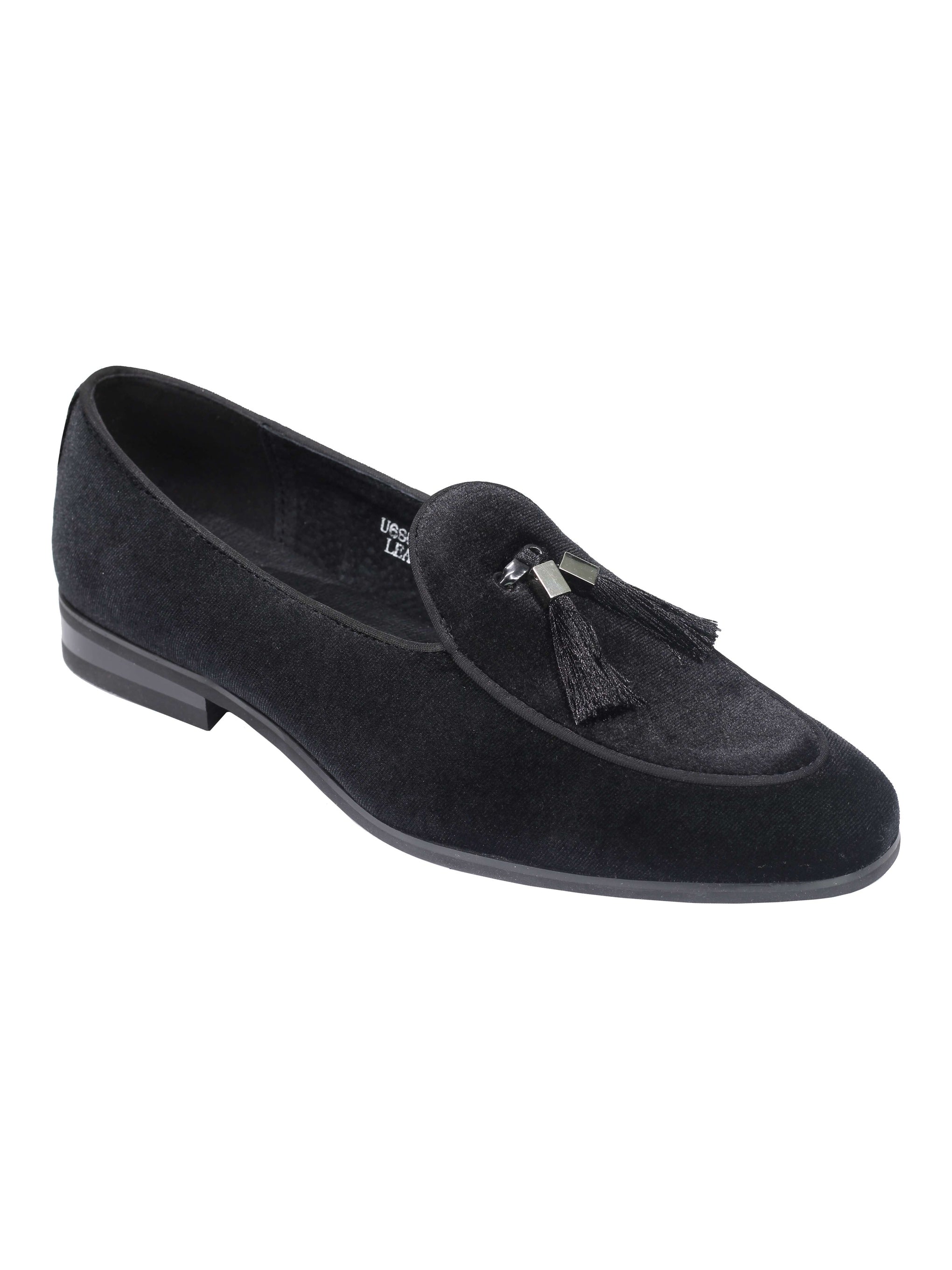 VELVET LOAFERS WITH TASSEL