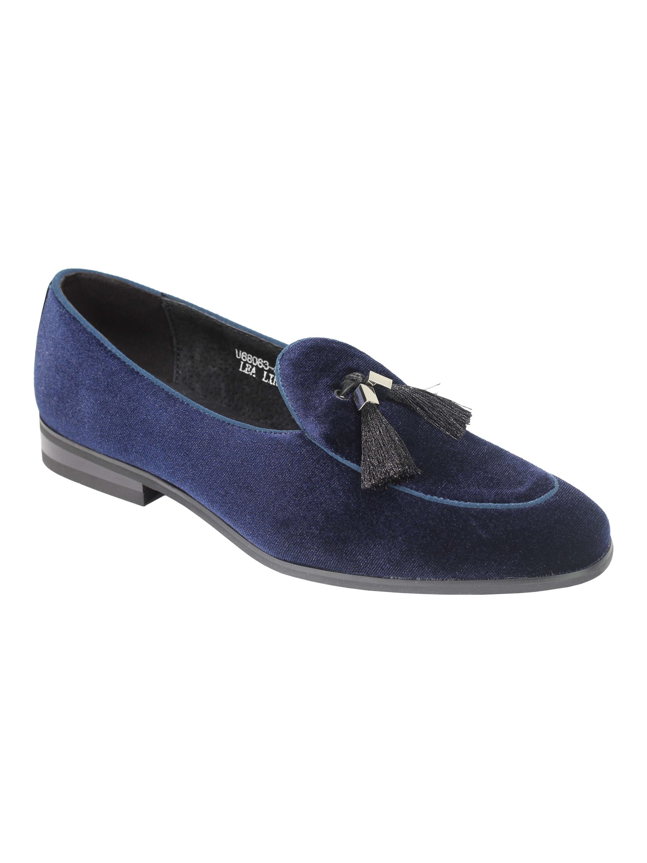 VELVET LOAFERS WITH TASSEL
