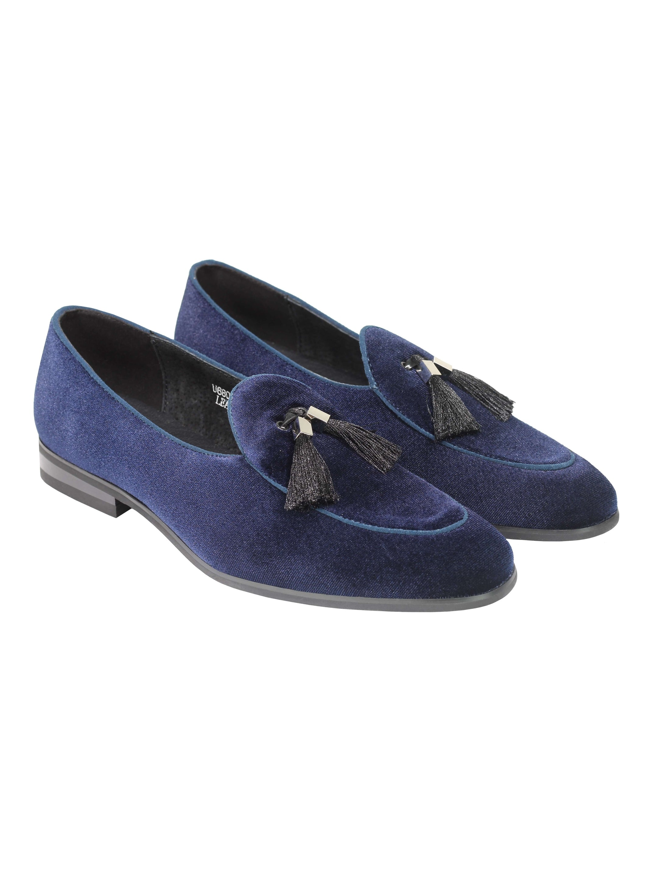 VELVET LOAFERS WITH TASSEL