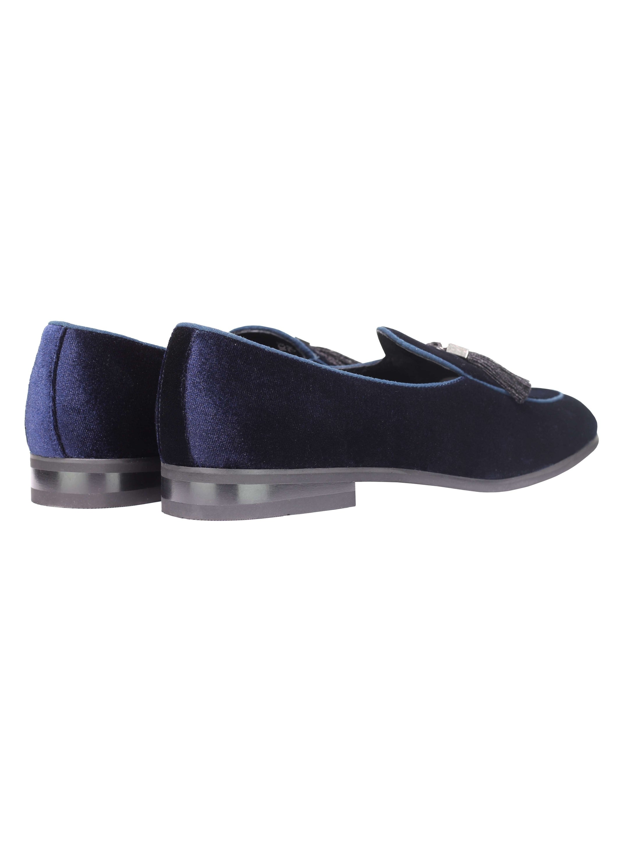 VELVET LOAFERS WITH TASSEL