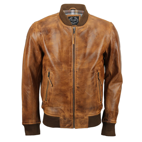 VESTE EN CUIR BOMBER TIMBER