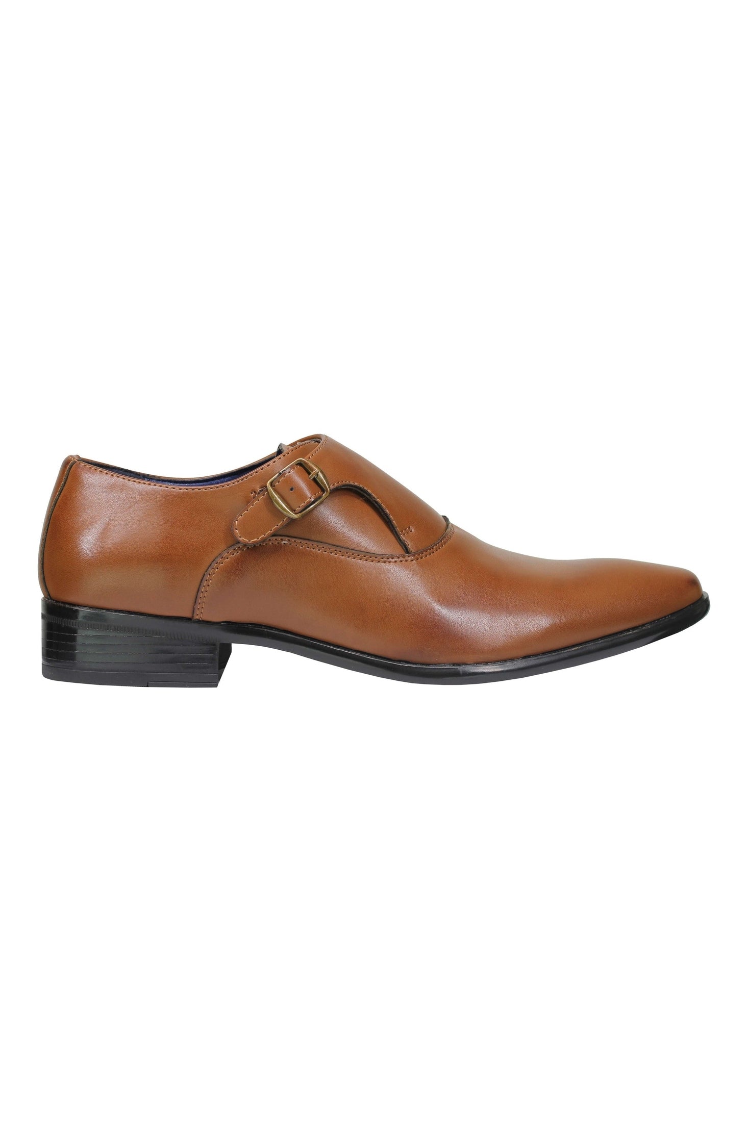 FAUX LEATHER MONK STRAP BUCKLE SHOES