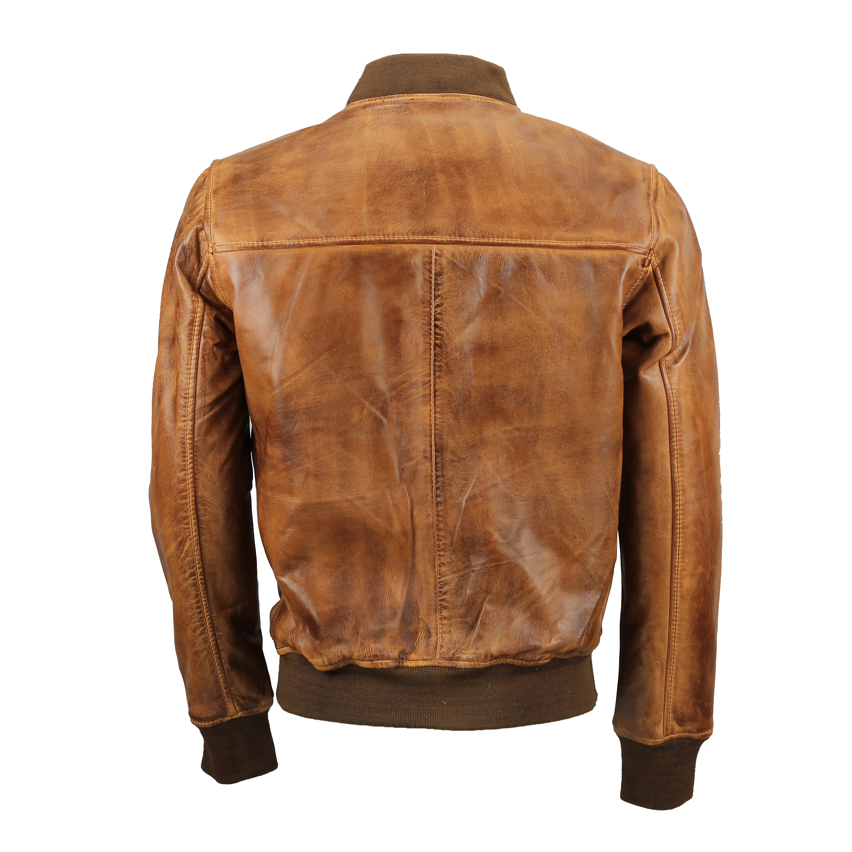 BOMBER TIMBER LEATHER JACKET