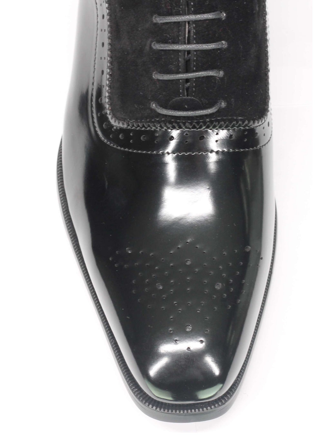 Mens Classic Brogues 2 Tone Suede & Leather Lined Smart Formal Lace up Shoes