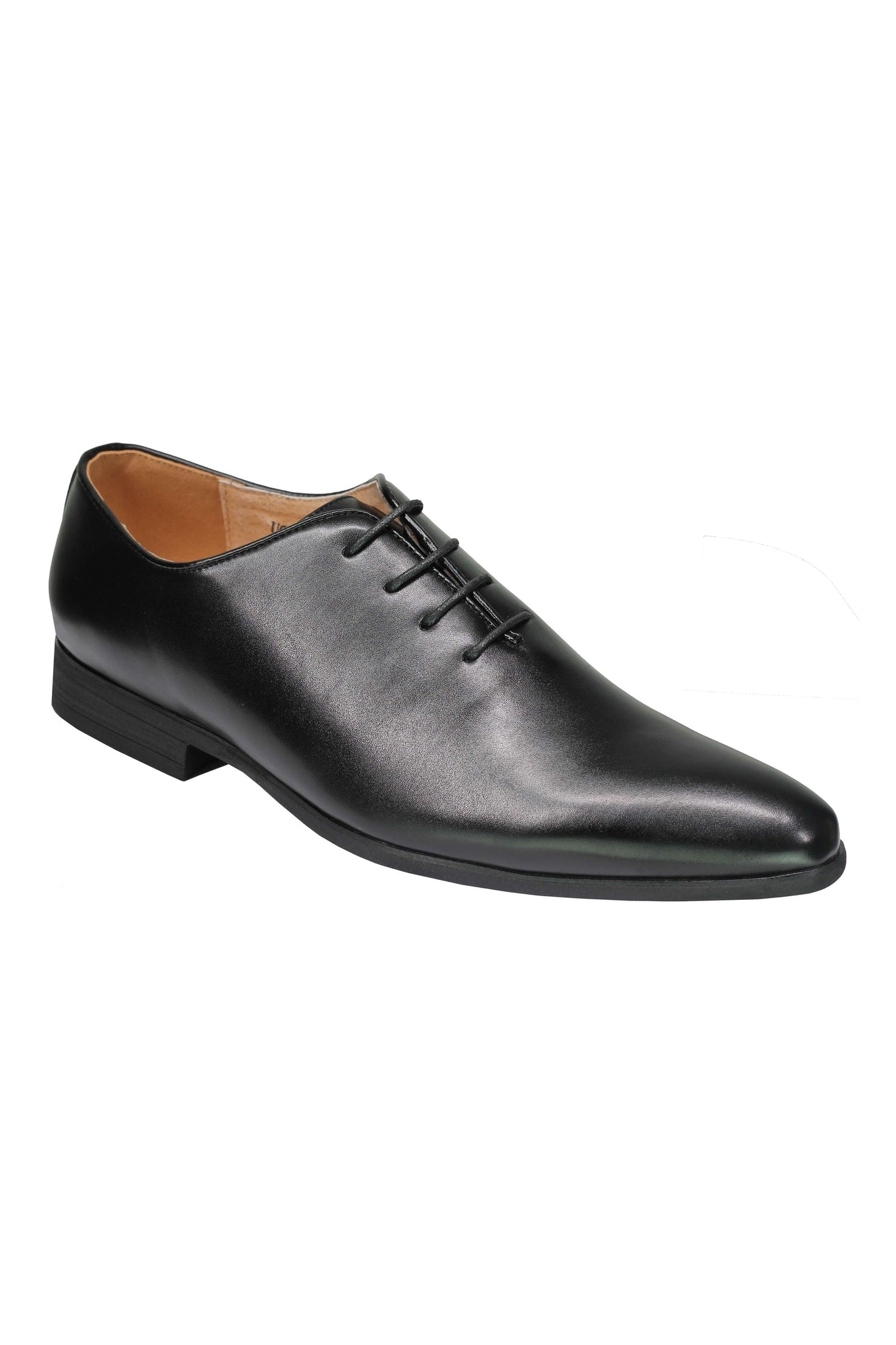 FAUX LEATHER UPPER WHOLECUT OXFORD SHOES