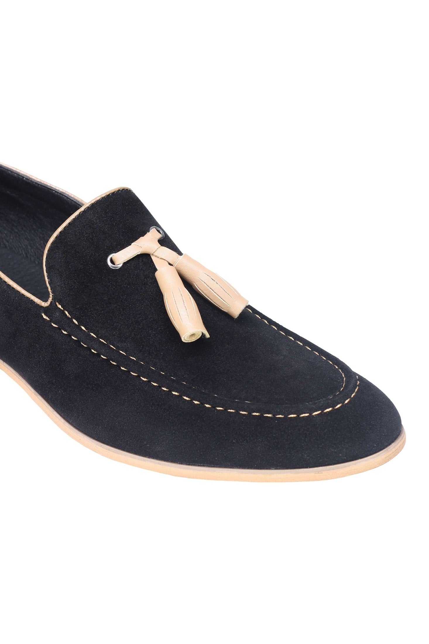 SUEDE - FAUX LEATHER TASSEL LOAFERS