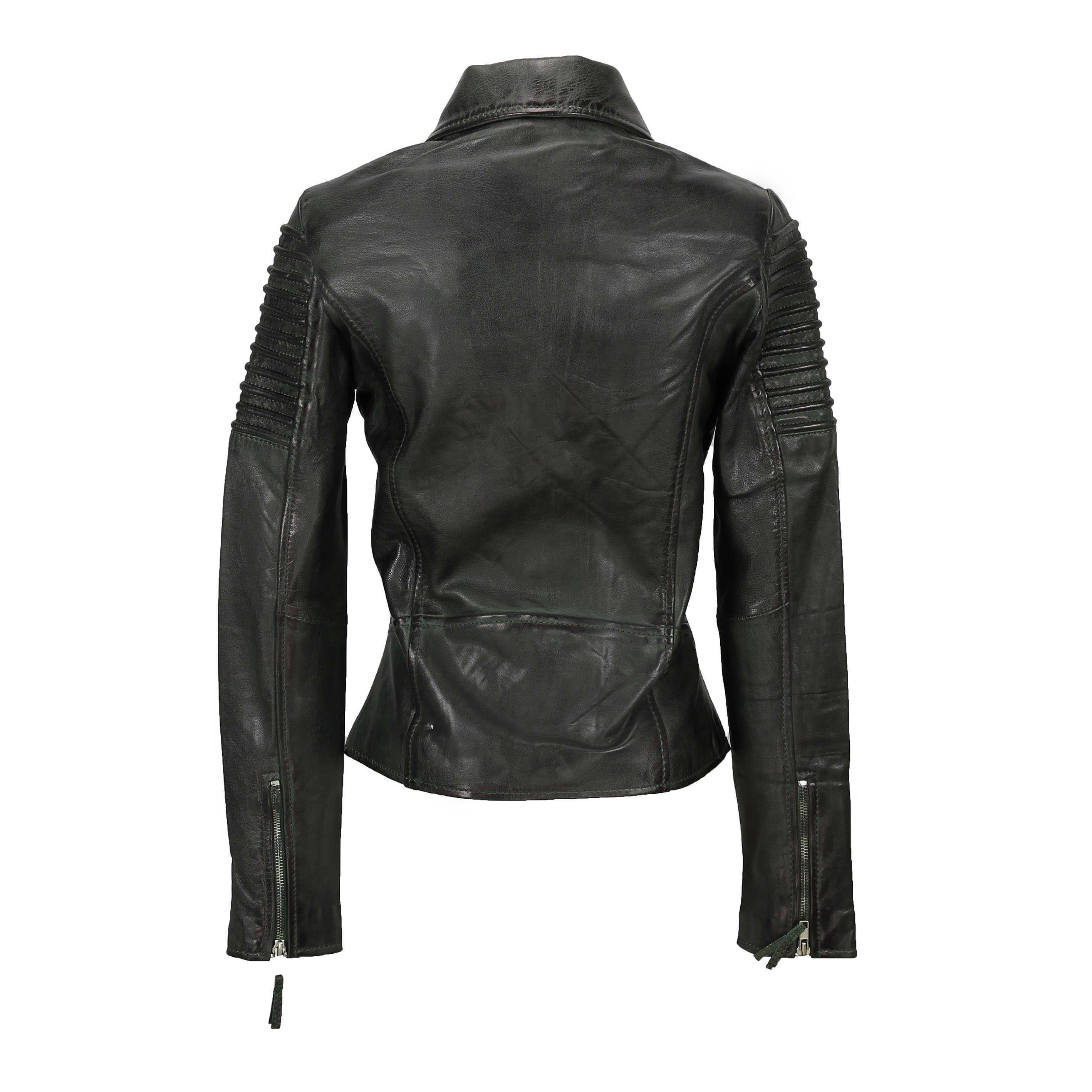 Ladies Retro Biker Green