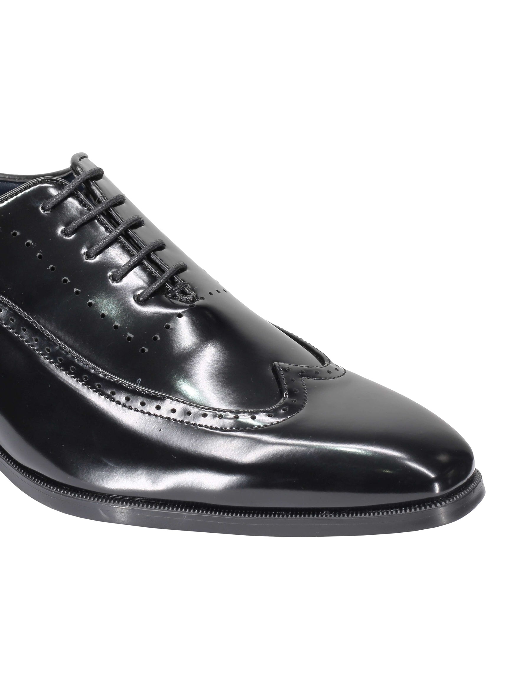 Brogue 2 Tone Faux Leather Lace-Up Shoes