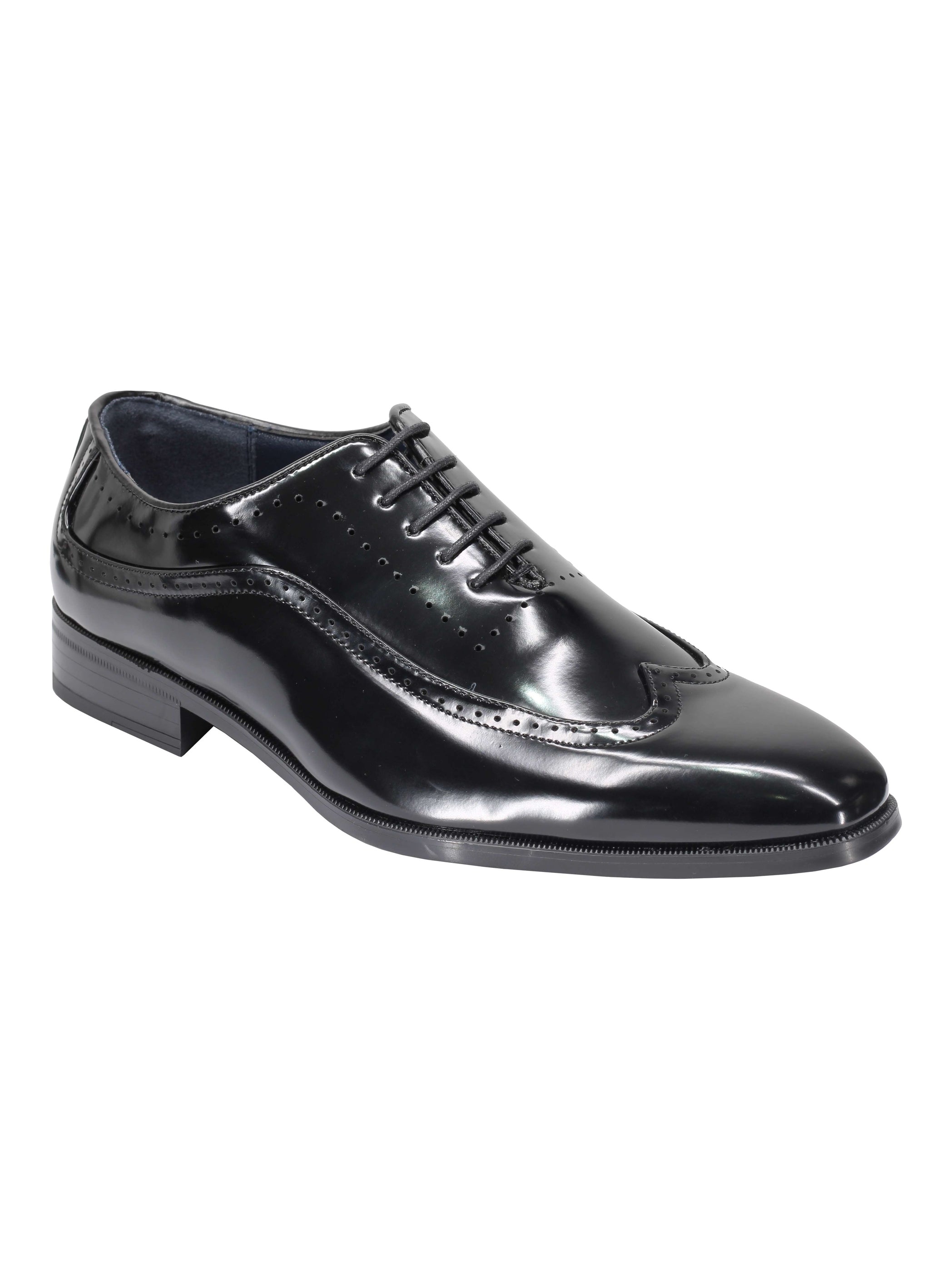 Brogue 2 Tone Faux Leather Lace-Up Shoes