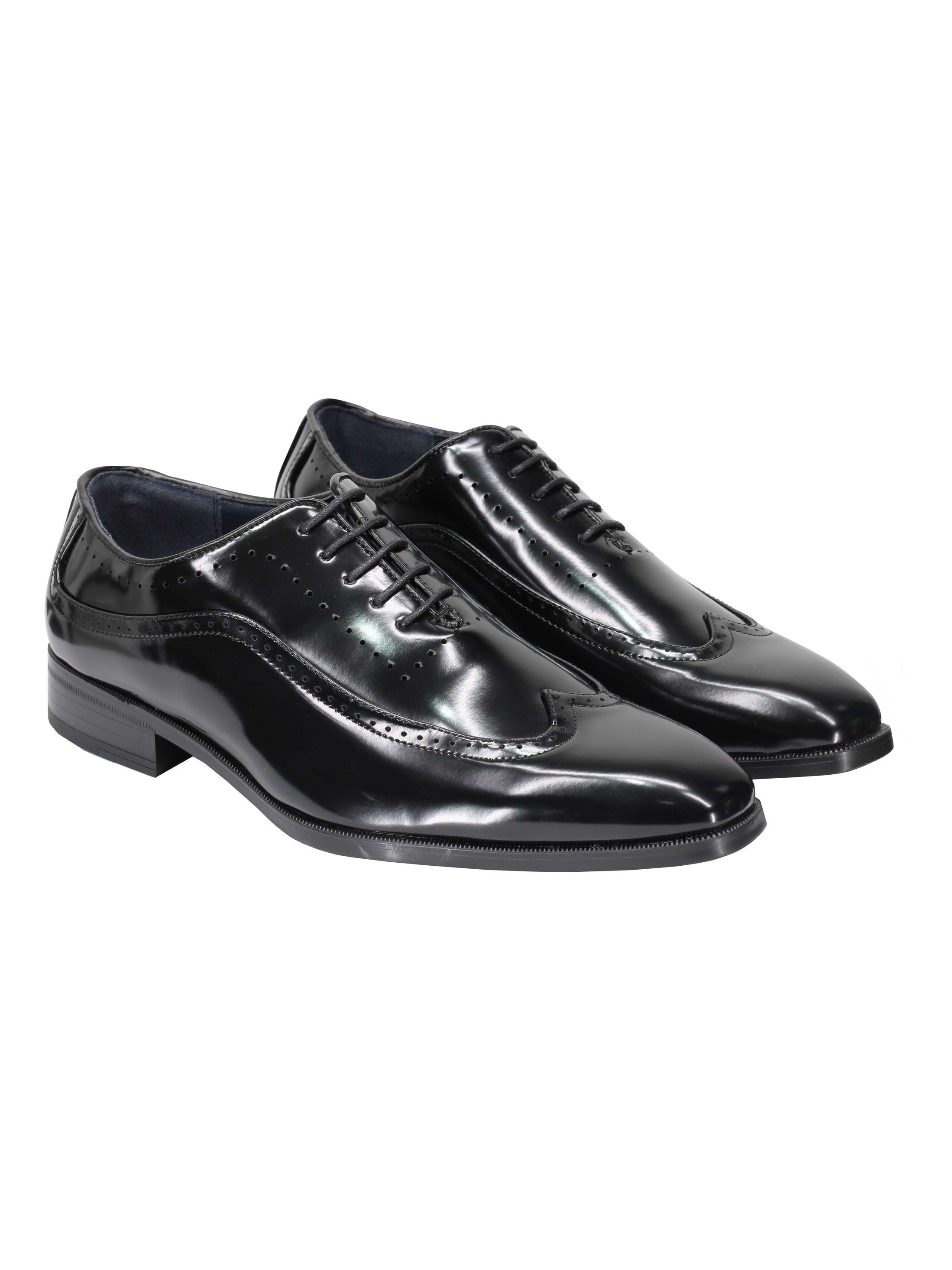 Brogue 2 Tone Faux Leather Lace-Up Shoes