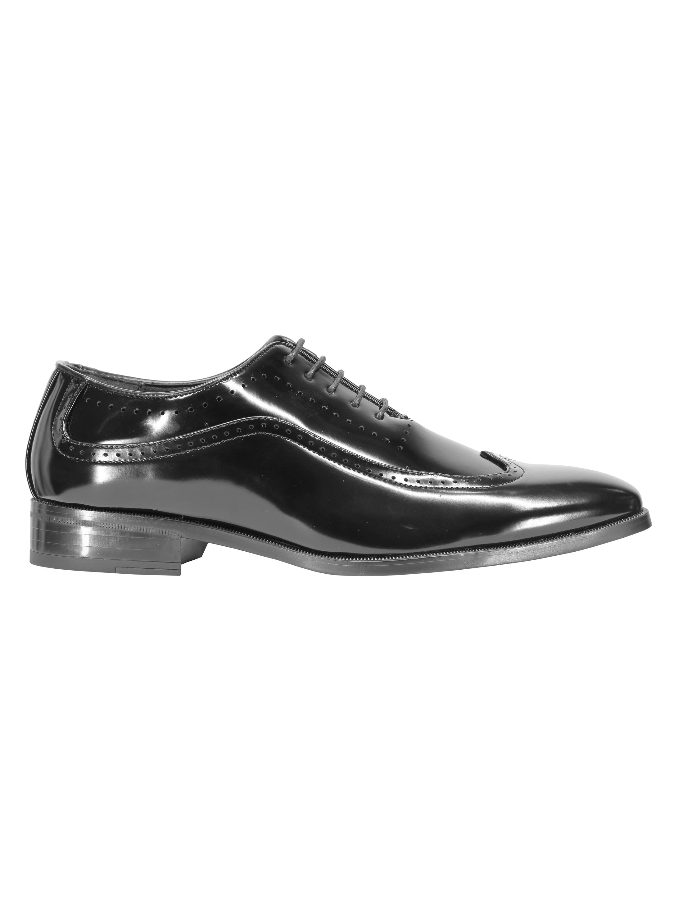 Brogue 2 Tone Faux Leather Lace-Up Shoes