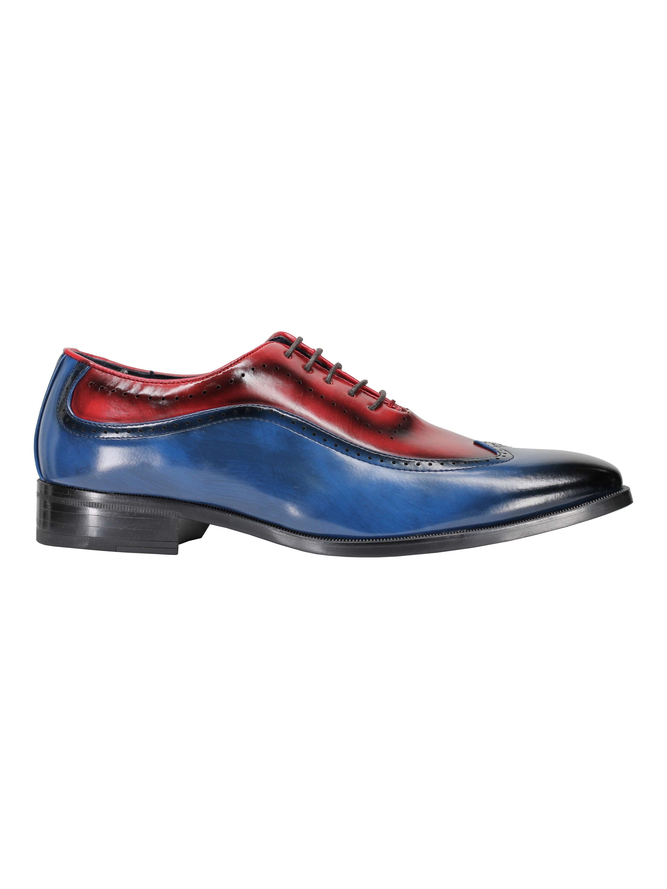 Brogue 2 Tone Faux Leather Lace-Up Shoes