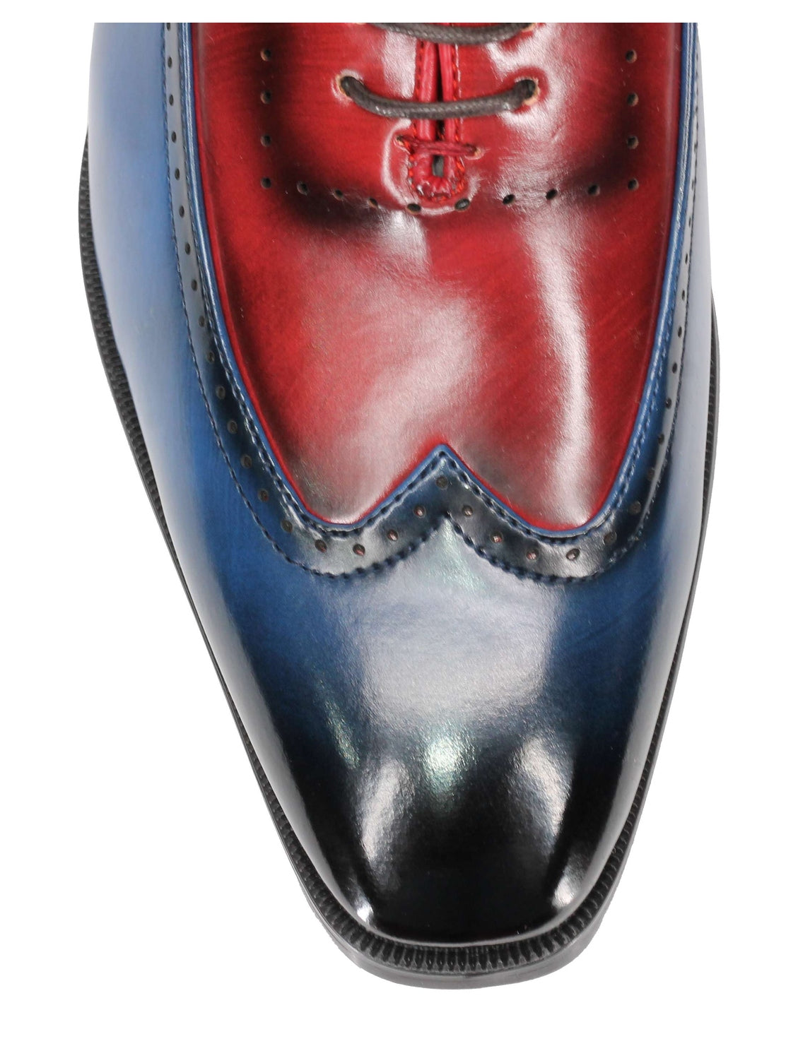 Brogue 2 Tone Faux Leather Lace-Up Shoes