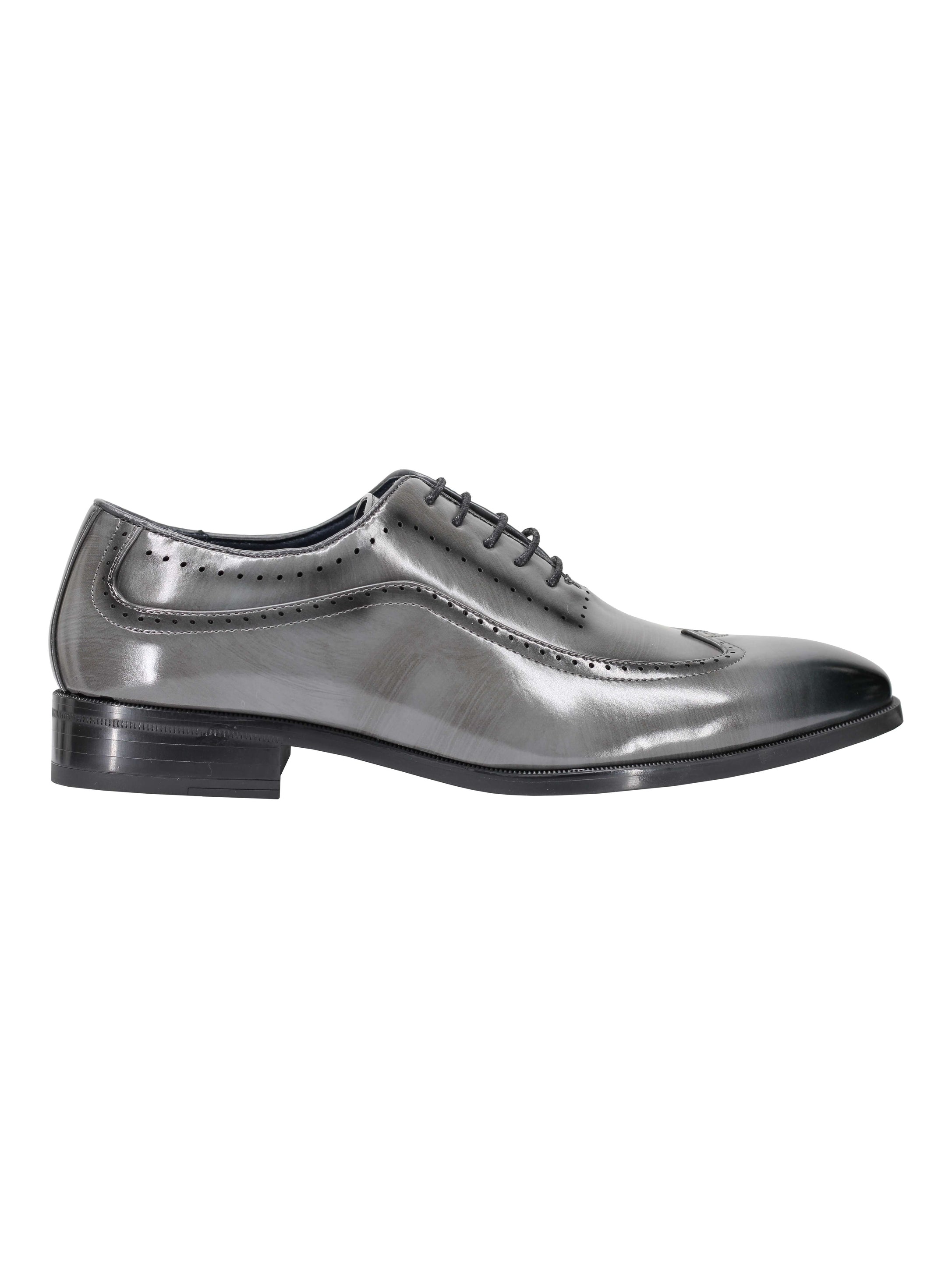 Brogue 2 Tone Faux Leather Lace-Up Shoes