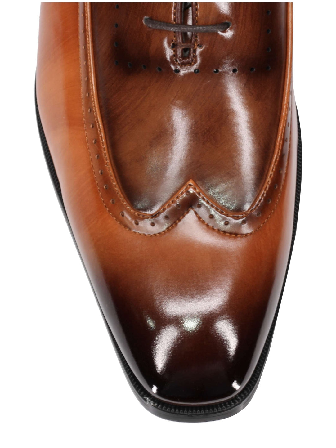 Brogue 2 Tone Faux Leather Lace-Up Shoes