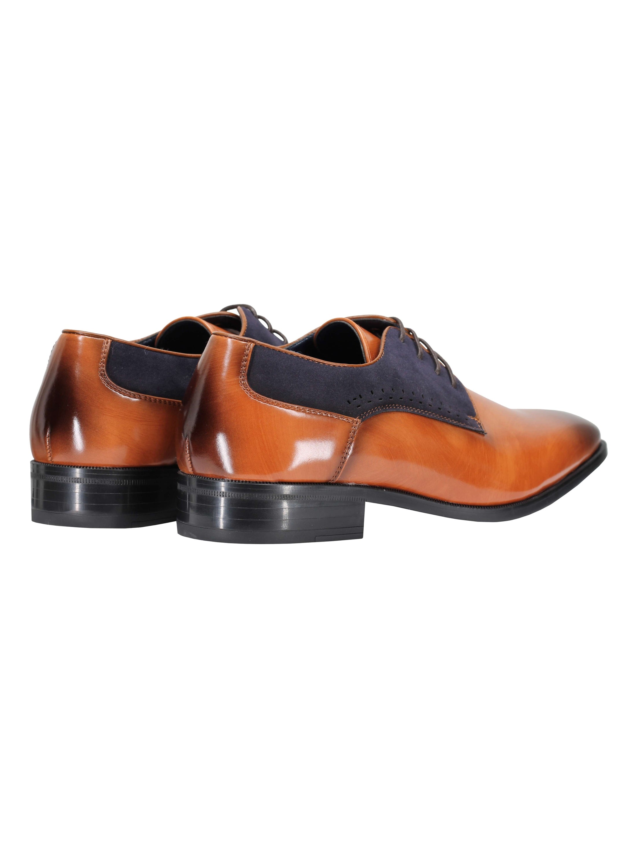 DERBY 2 TONE LEATHER LACE UP SHOES