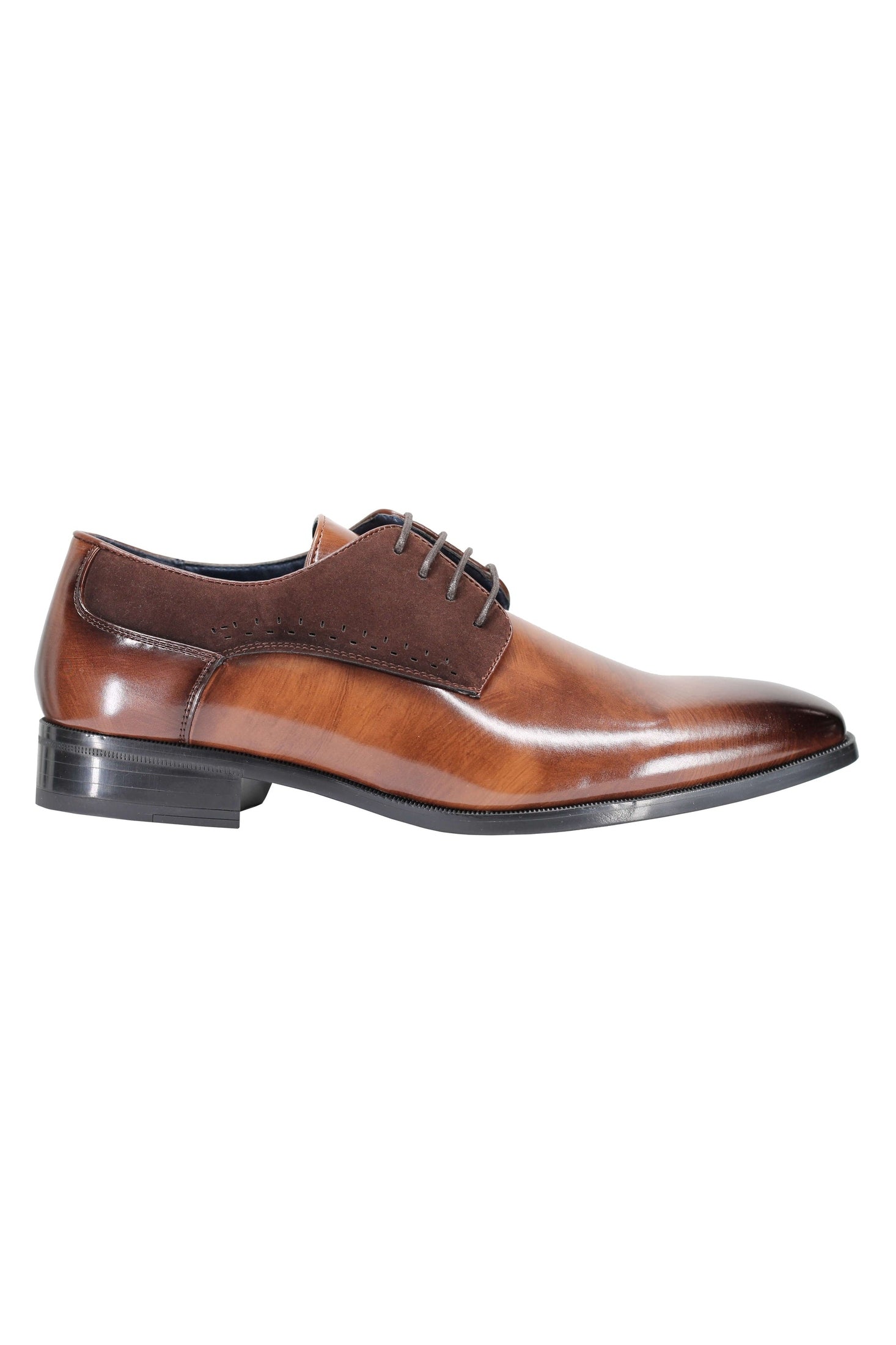 DERBY 2 TONE LEATHER LACE UP SHOES