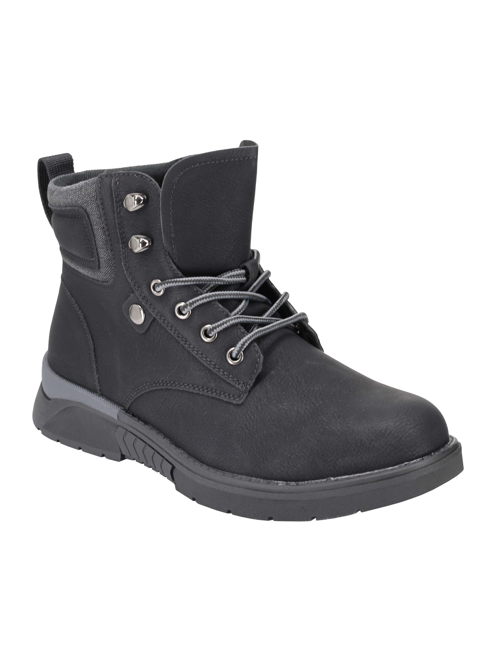 ANKLE MID TOP LACE UP BOOTS