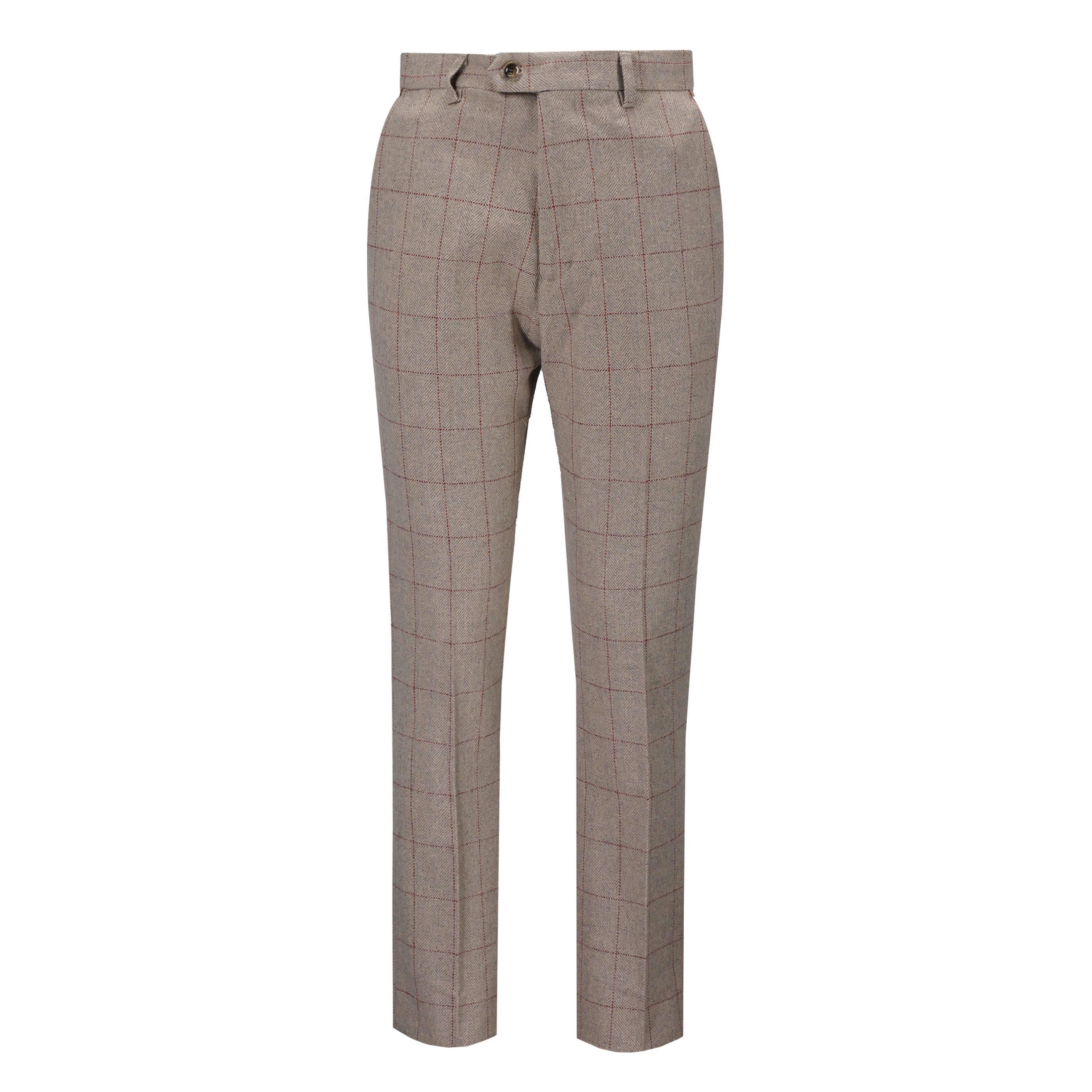 CARLO – TWEED TROUSER IN BROWN