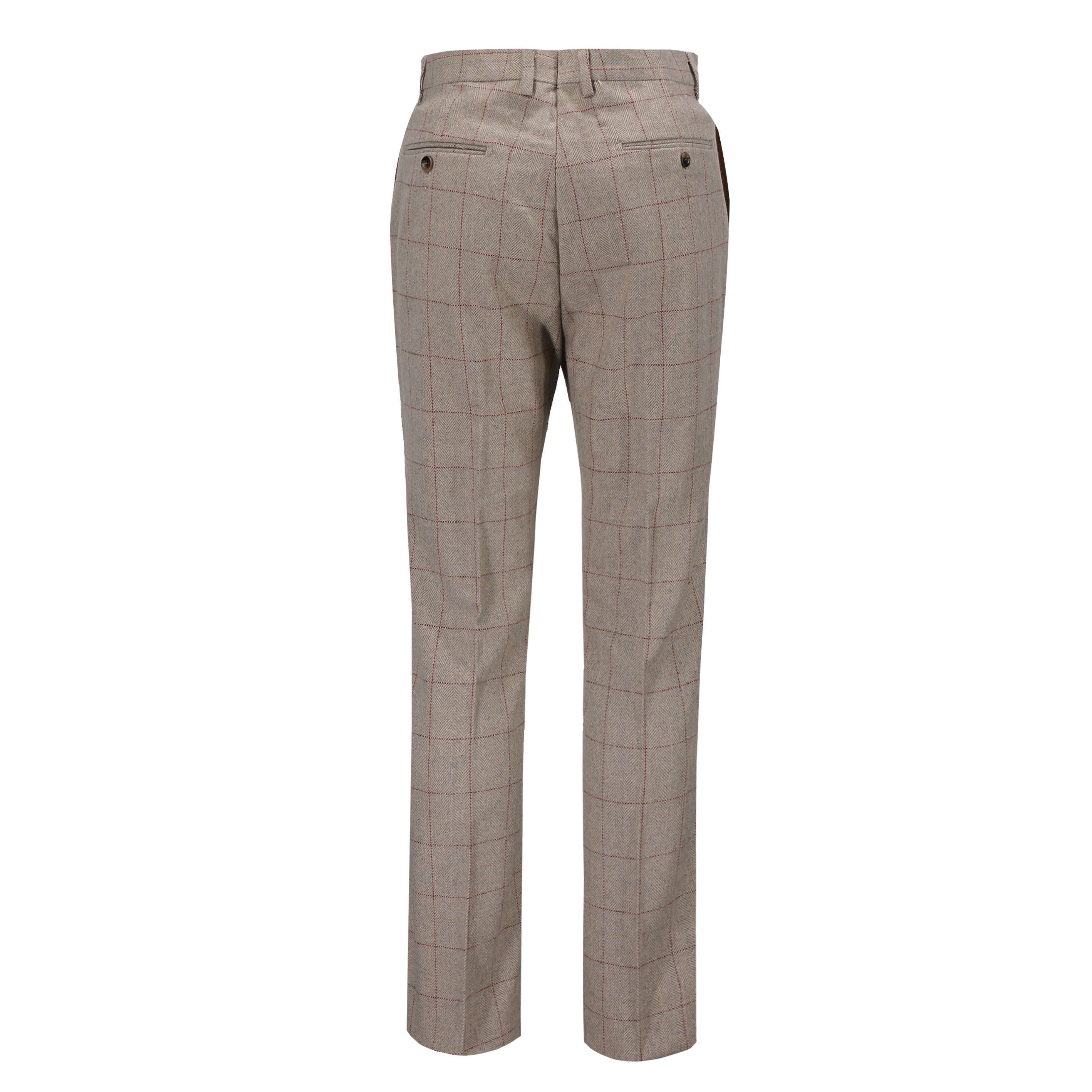 CARLO – TWEED TROUSER IN BROWN