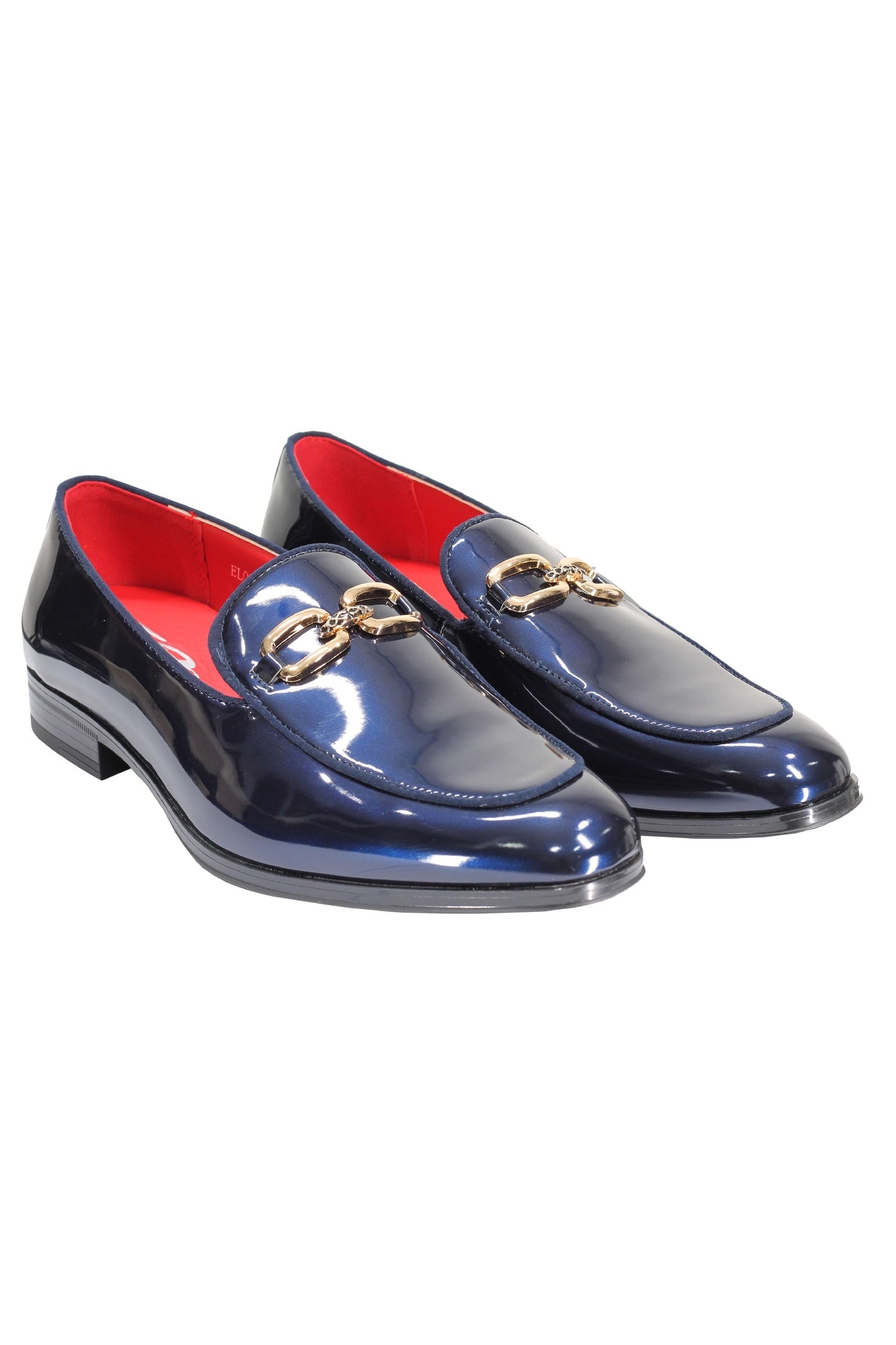 SHINY GOLD BUCKLE LOAFER