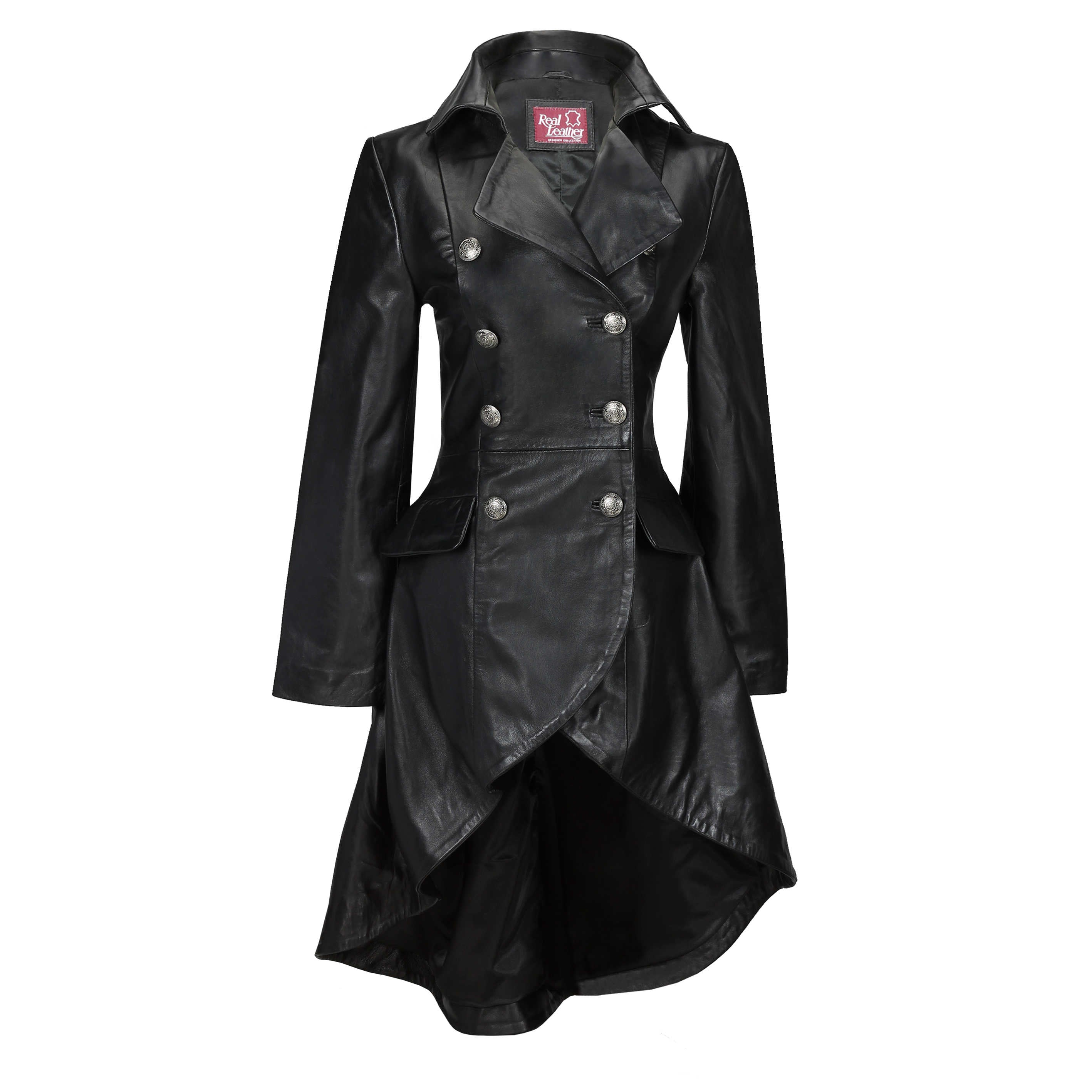 Victorian Leather Jacket Black