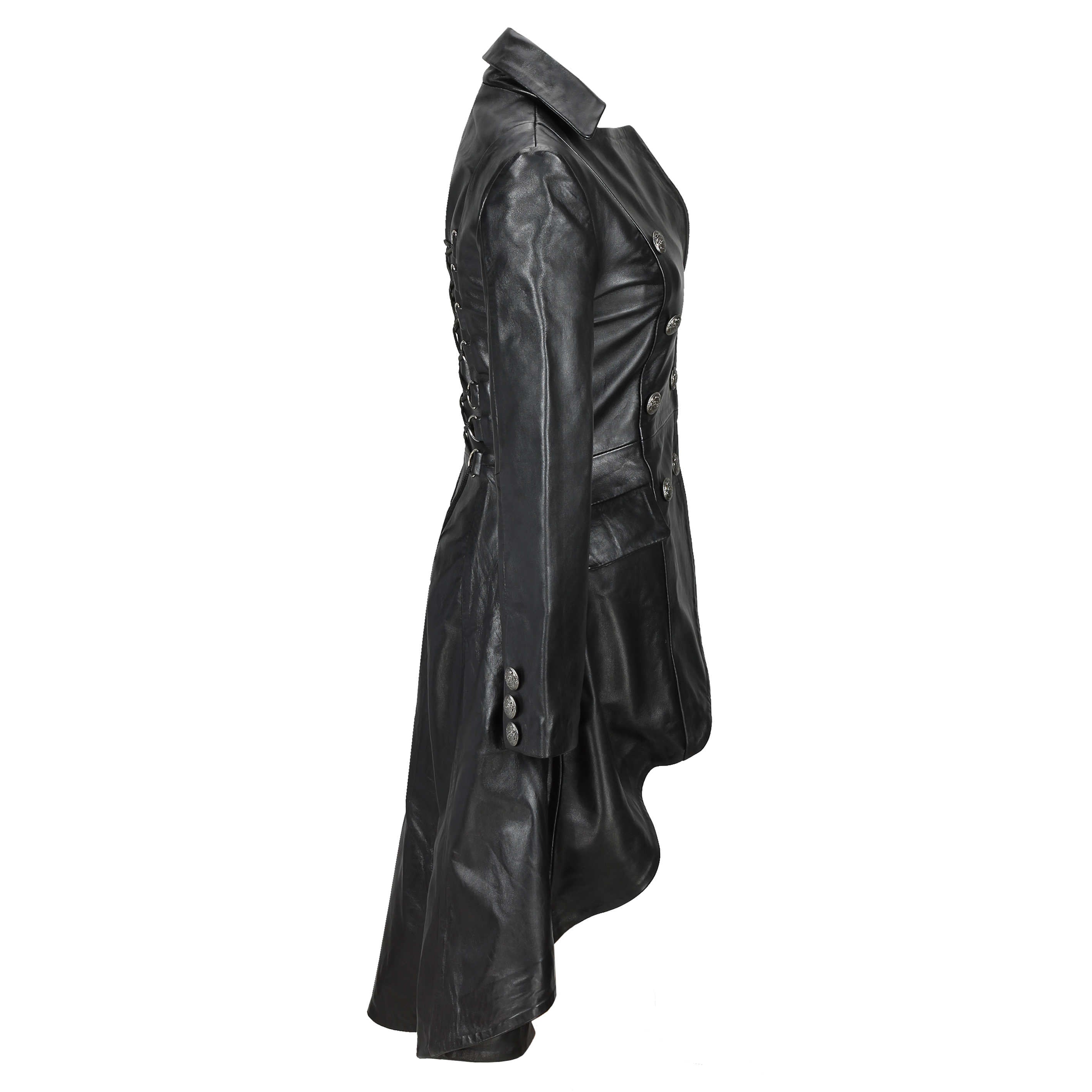Victorian Leather Jacket Black