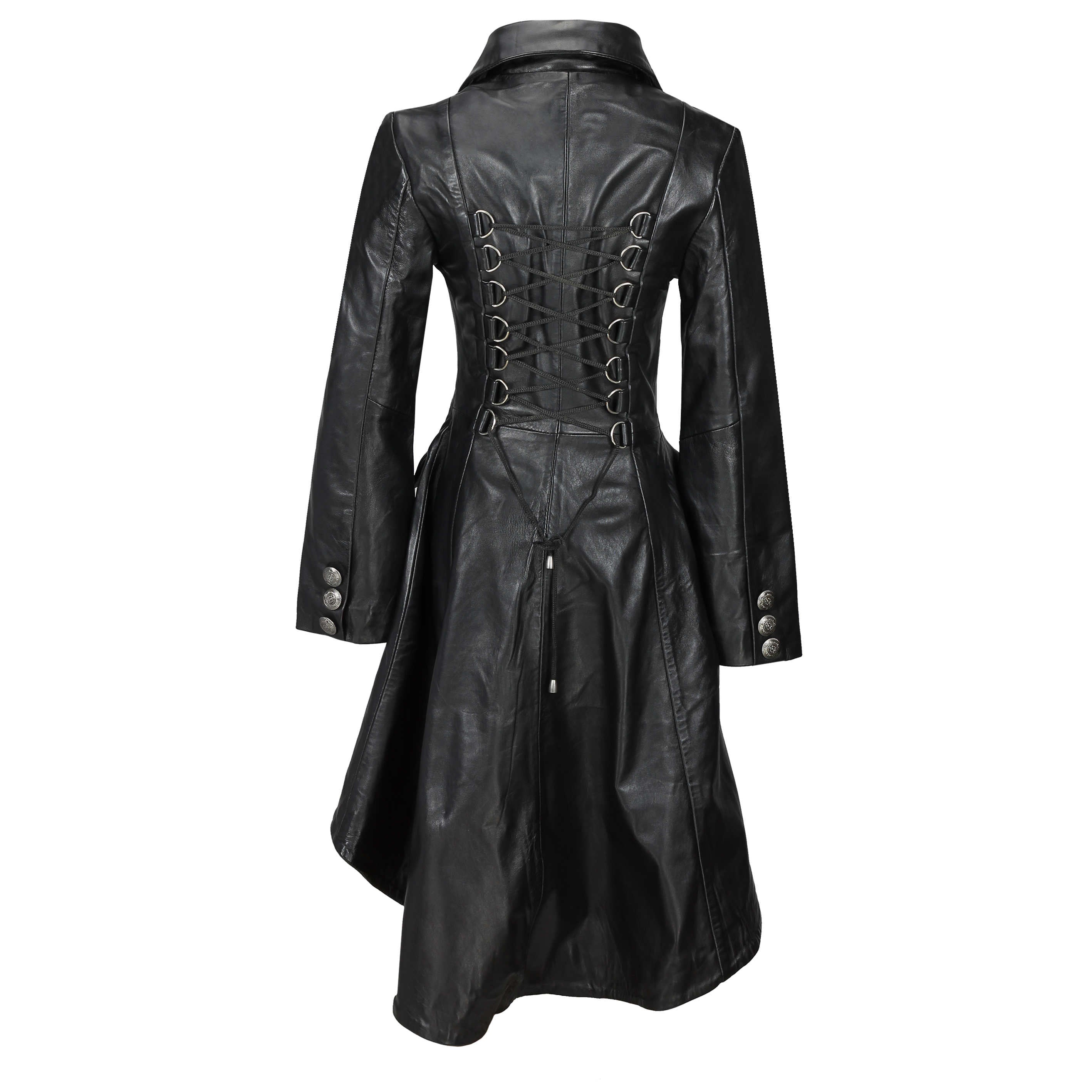 Victorian Leather Jacket Black