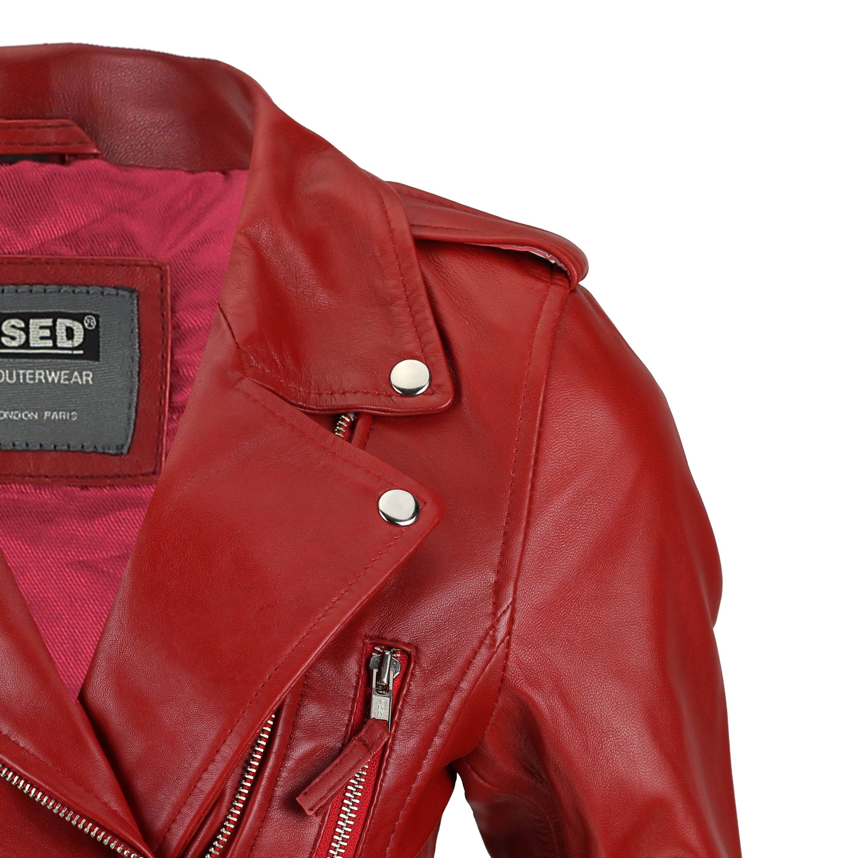 XPOSED BUCKLE STYLED BIKER JACKET