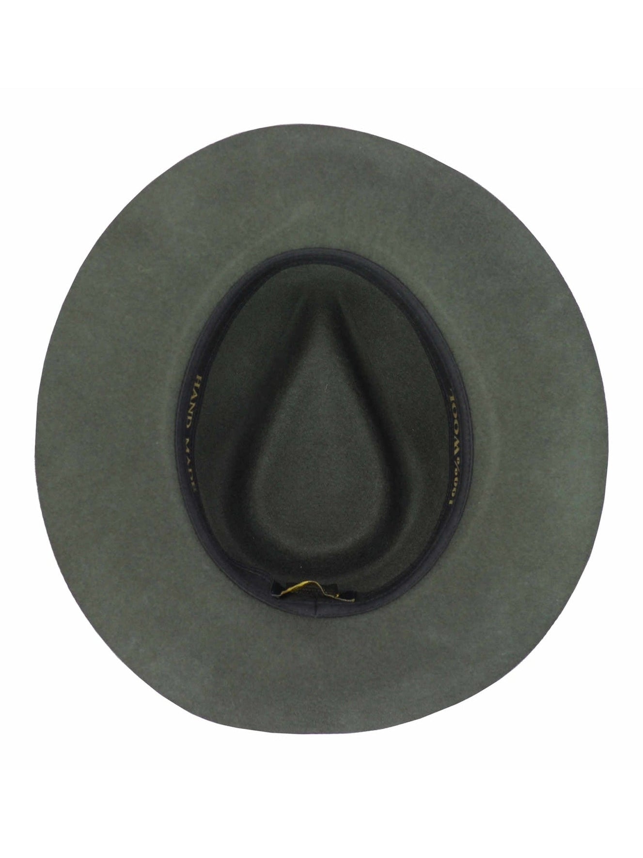 Gladwin Bond 100% Wool Green Fedora Stiff Hat