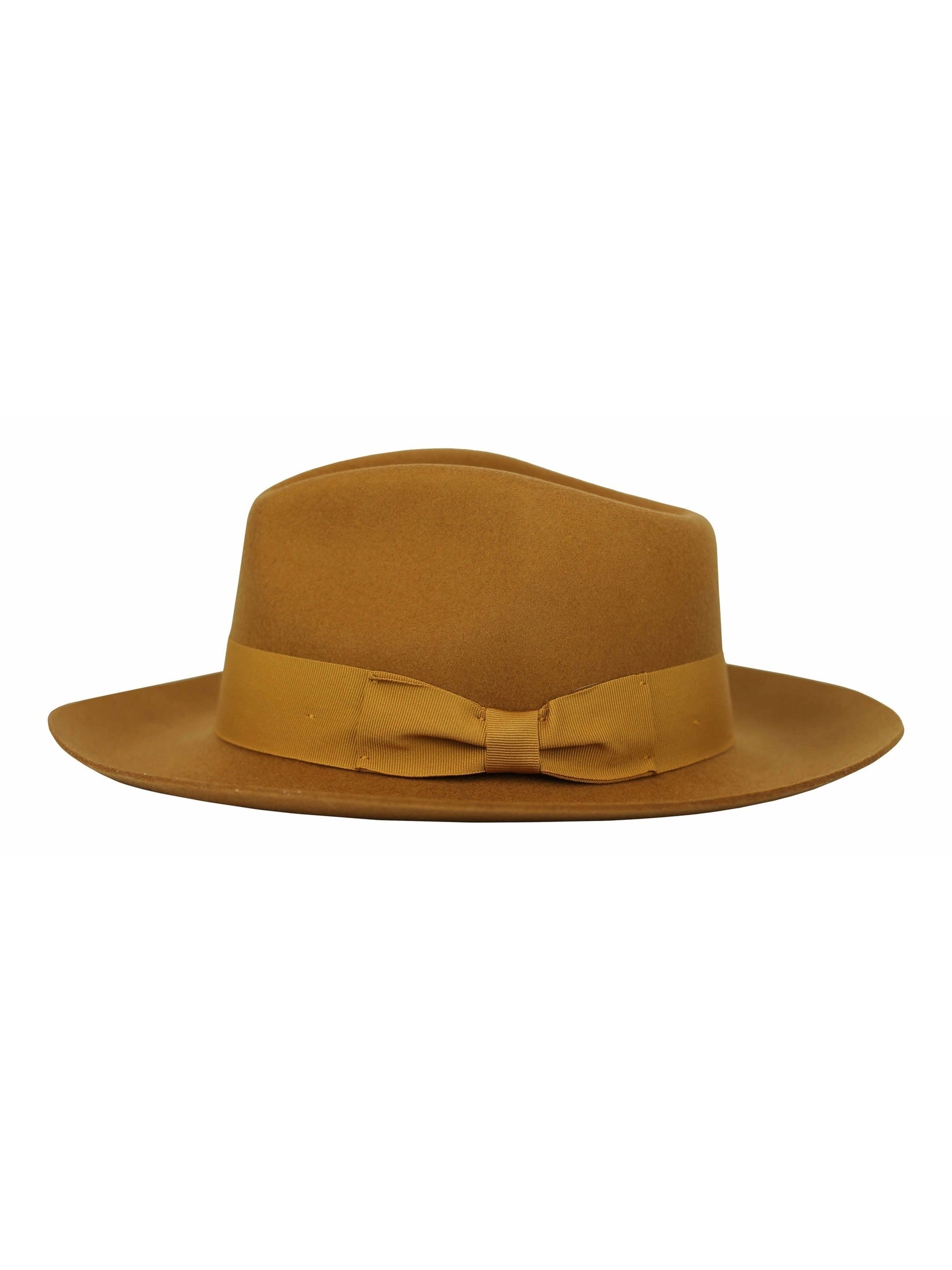 Gladwin Bond 100% Wool Mustard Fedora Stiff Hat
