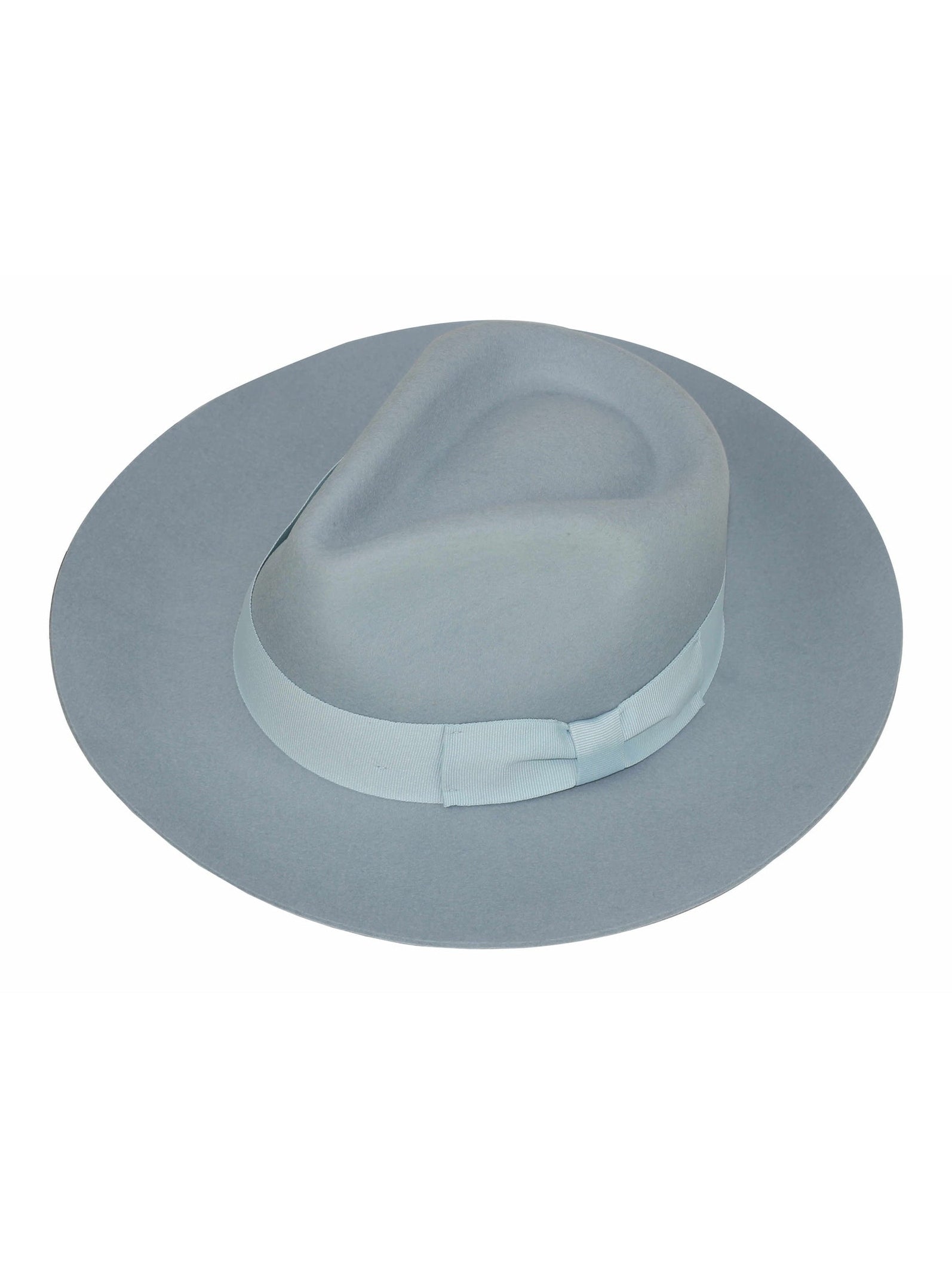 Gladwin Bond 100% Wool Blue Fedora Stiff Hat