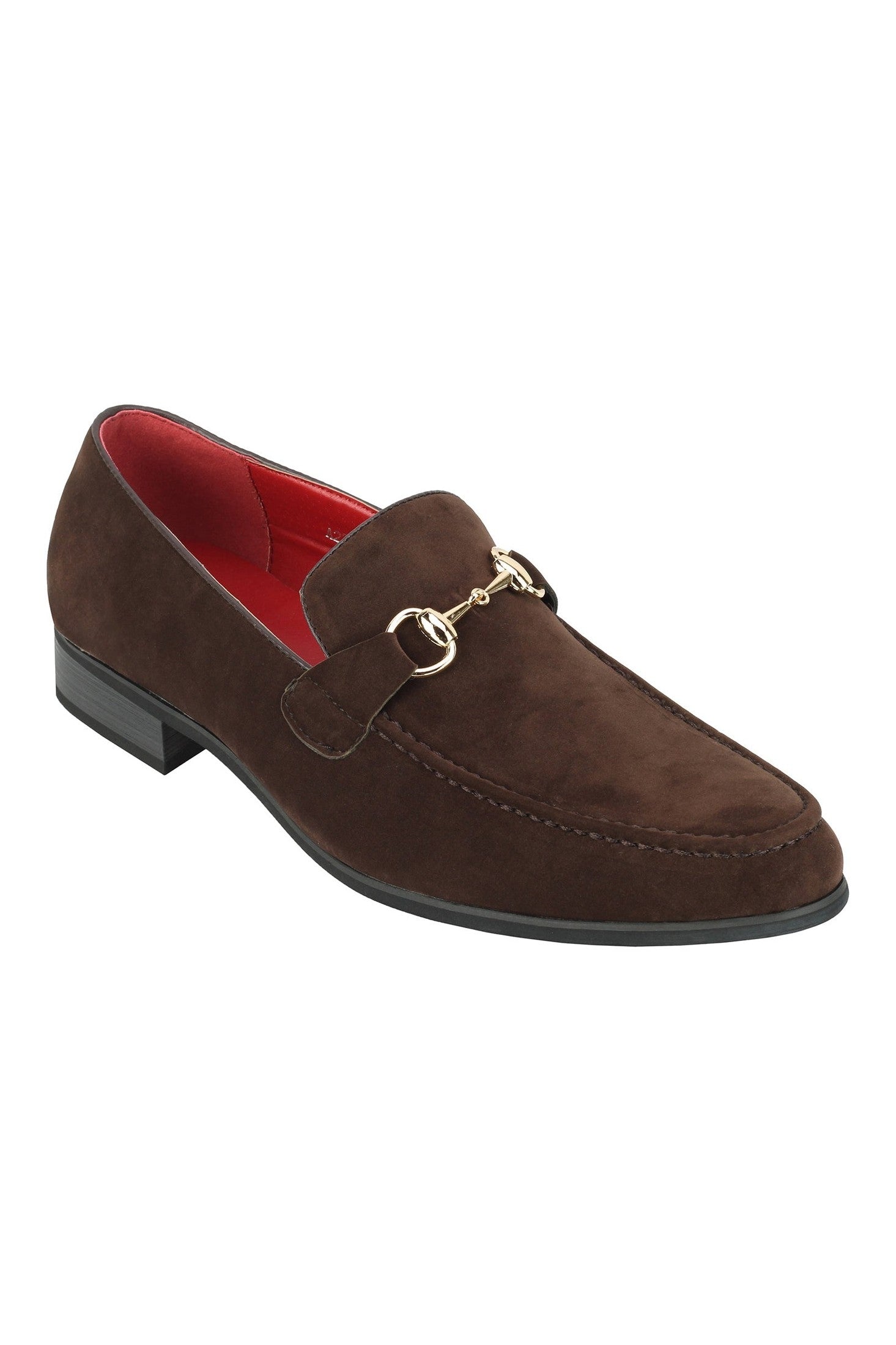 FAUX LEATHER LOAFERS IN COFFEE