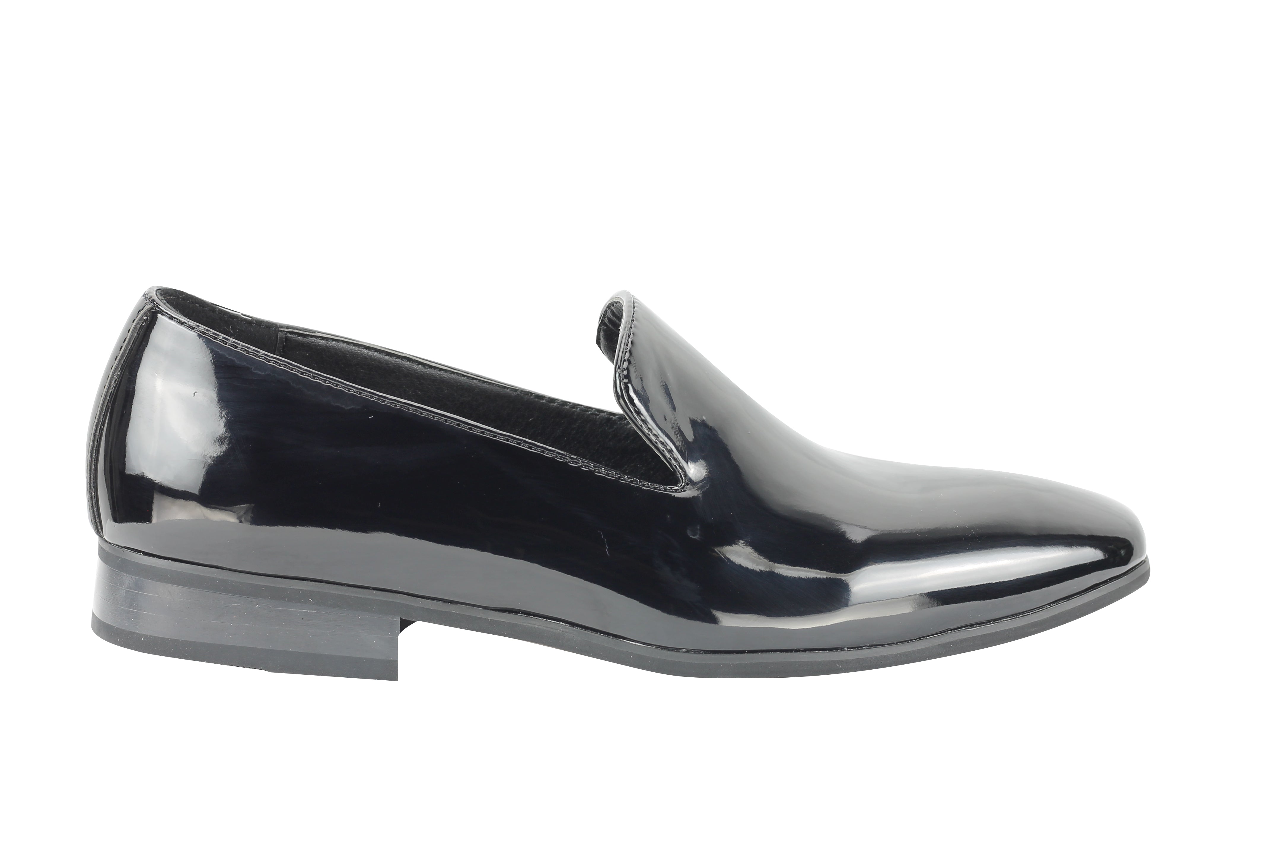 Faux Patent Leather Shiny Slip On Shoes