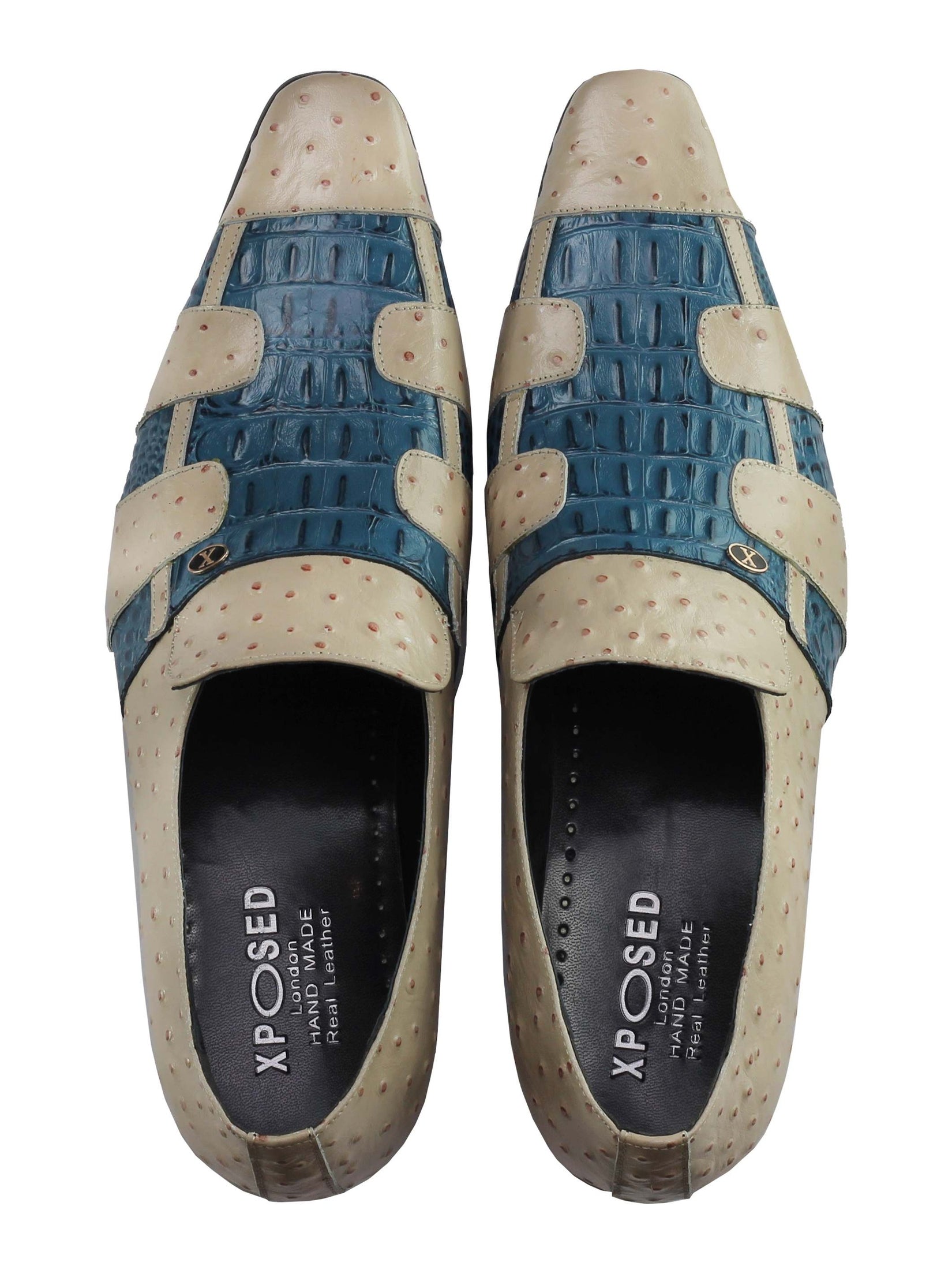 Real Leather 2 Toned Polish Slip On