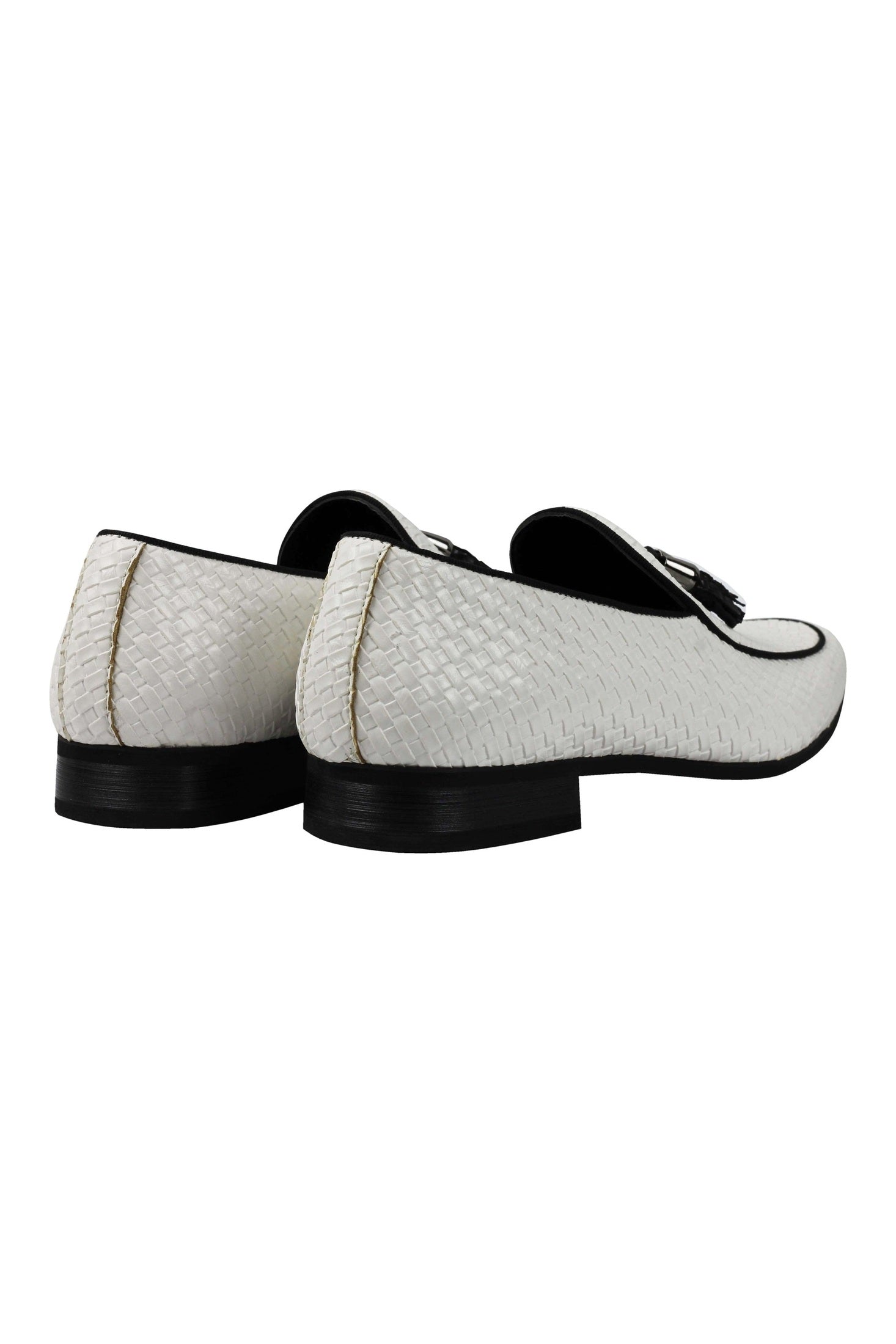 RETRO TASSEL MOCCASIN LOAFERS IN WHITE