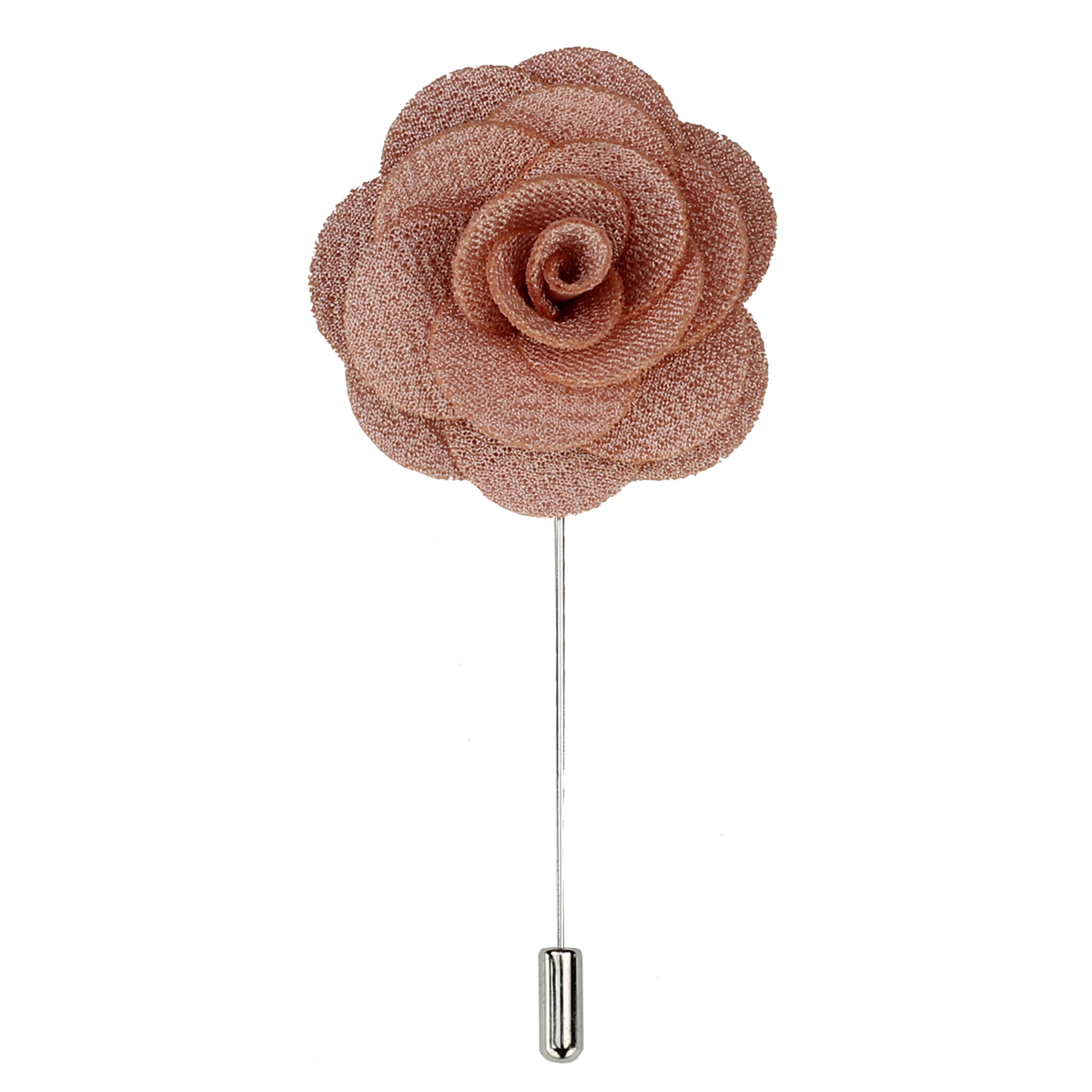 Rose Flower Lapel Pin Fabric Brooch 1
