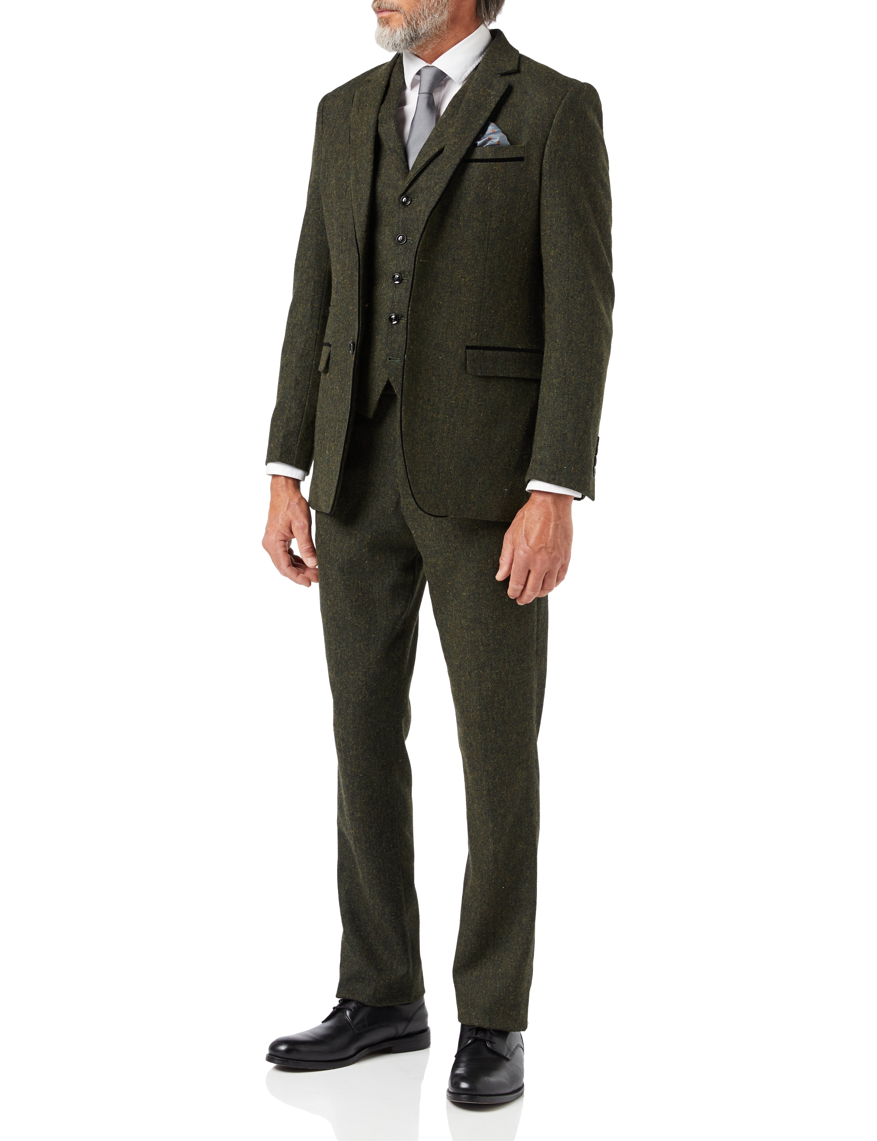 DANE - Green Tweed Suit for Men