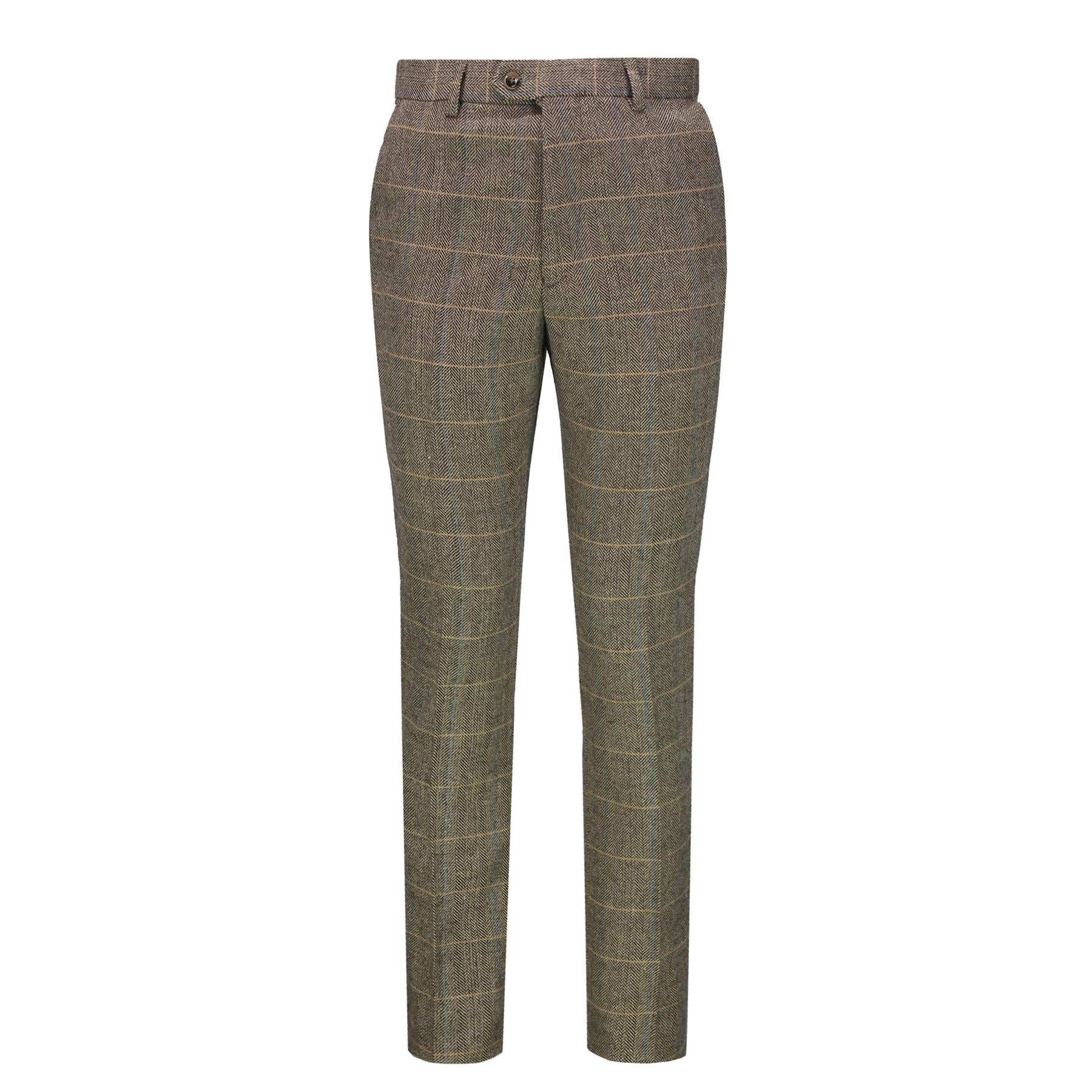 Brown Tweed Suit Trouser - X3309-2