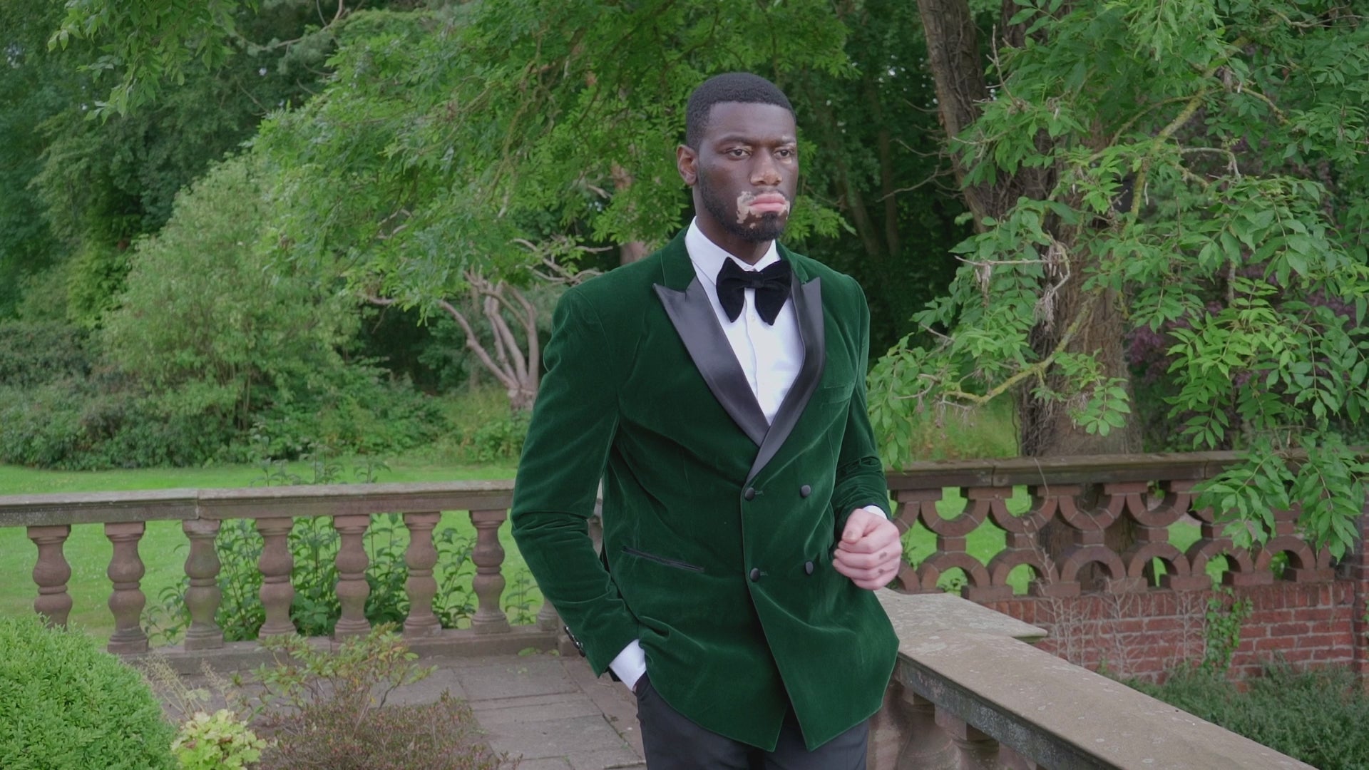 SMITH - Green Soft Velvet Dinner Jacket