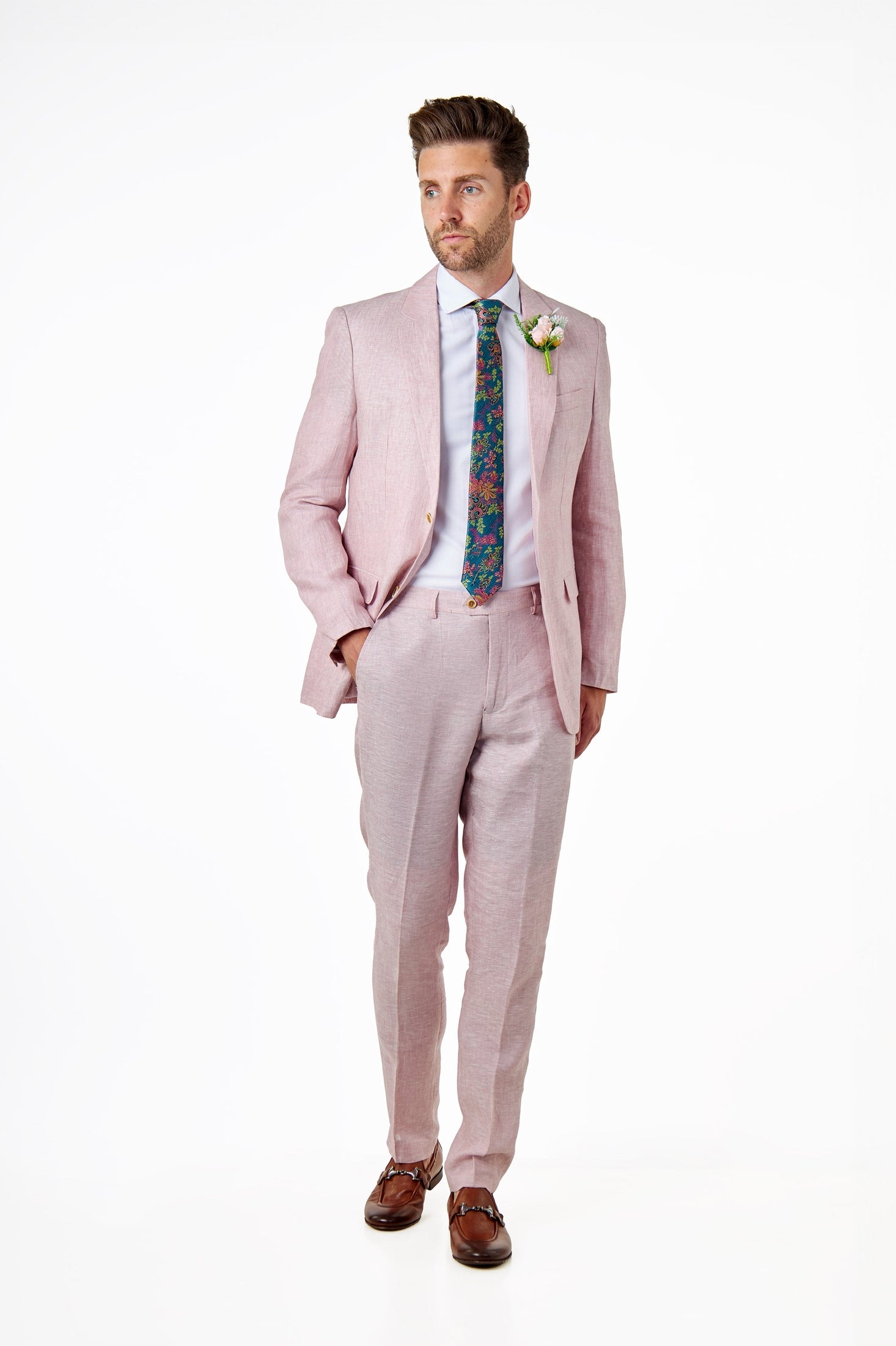 LEWIS - Pure Linen Tailored Fit Summer Suit