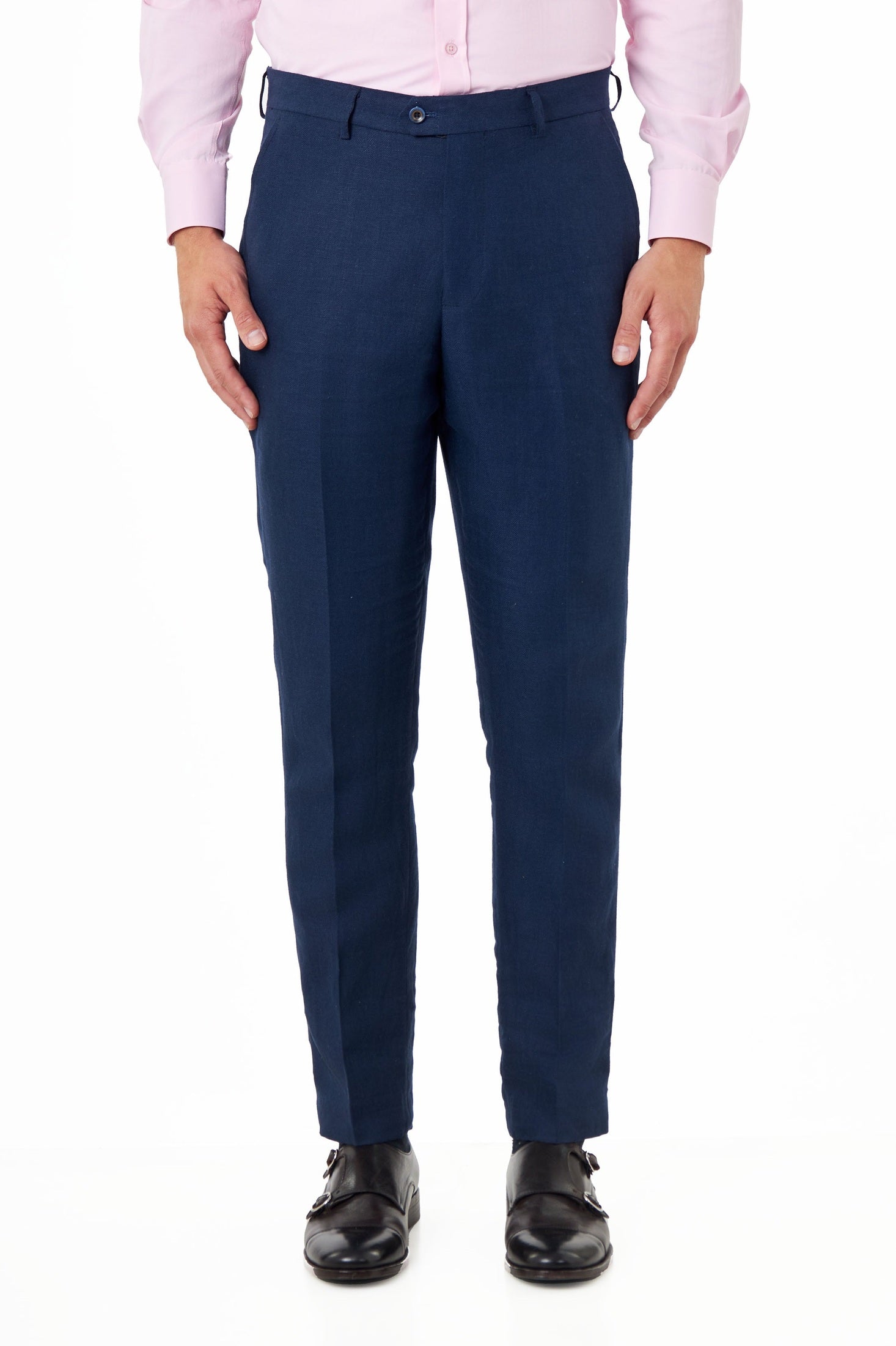 RAY – Herringbone Linen Suit in Tailored Fit