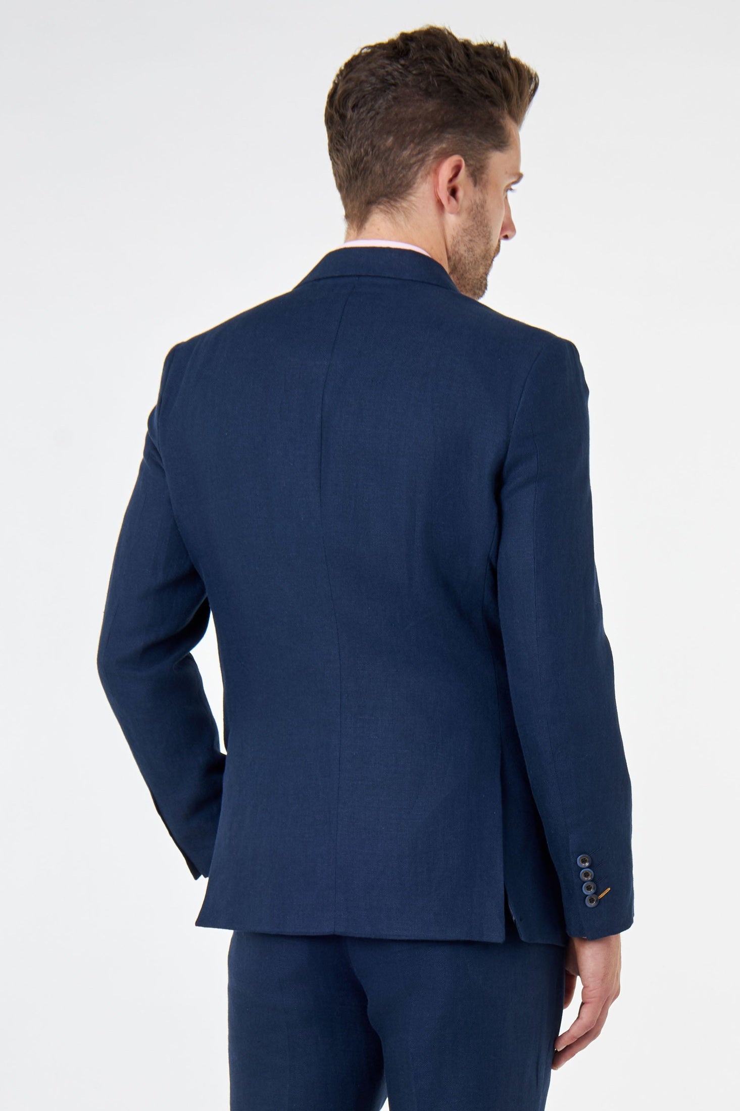 RAY – Herringbone Linen Suit in Tailored Fit
