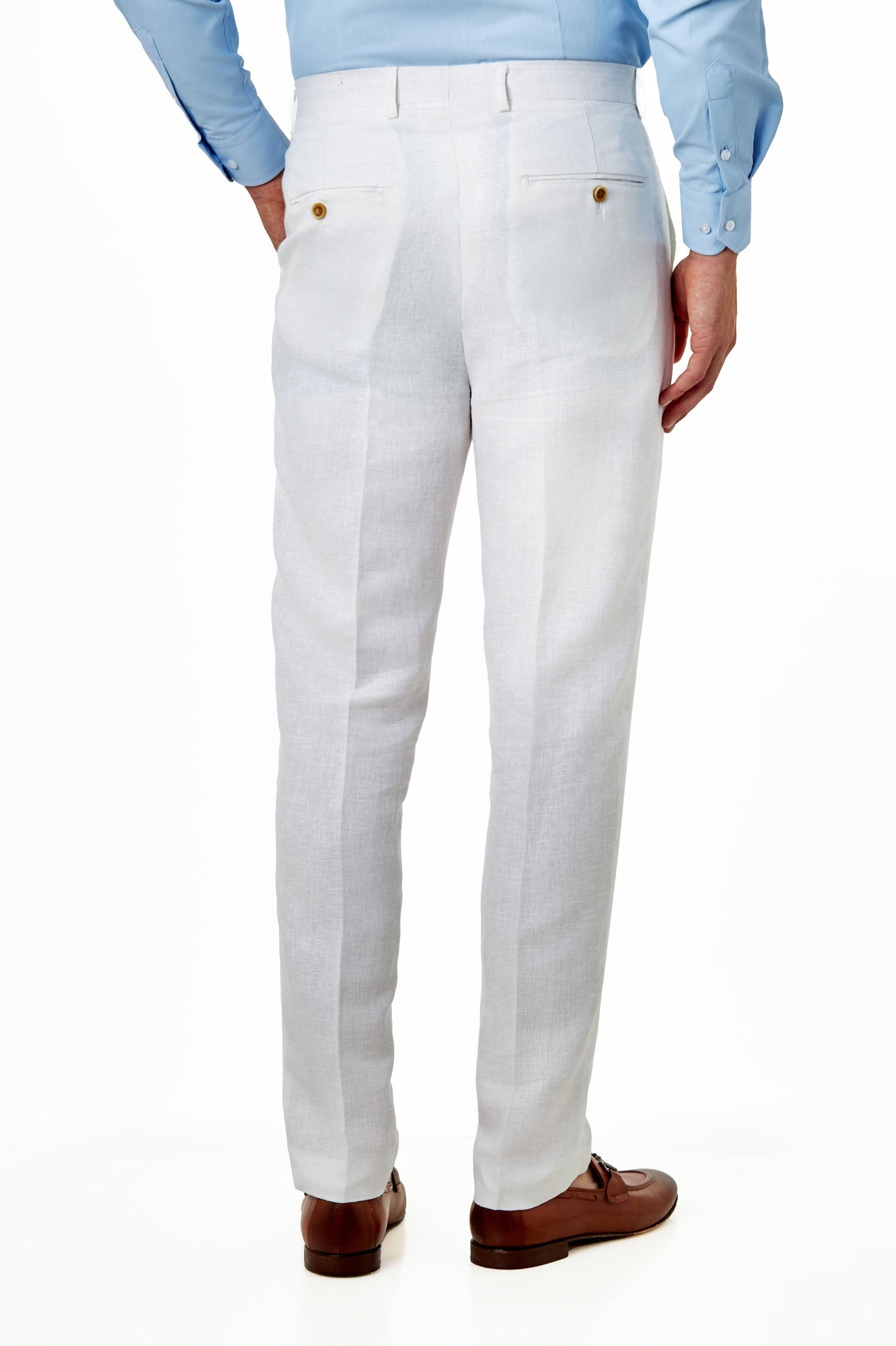 RAY – Herringbone Linen Suit in Tailored Fit