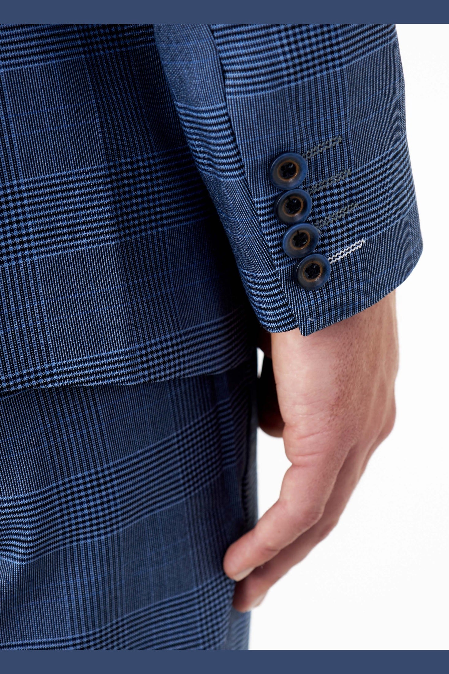 EKON - Prince of Wales Check Suit 3 Piece