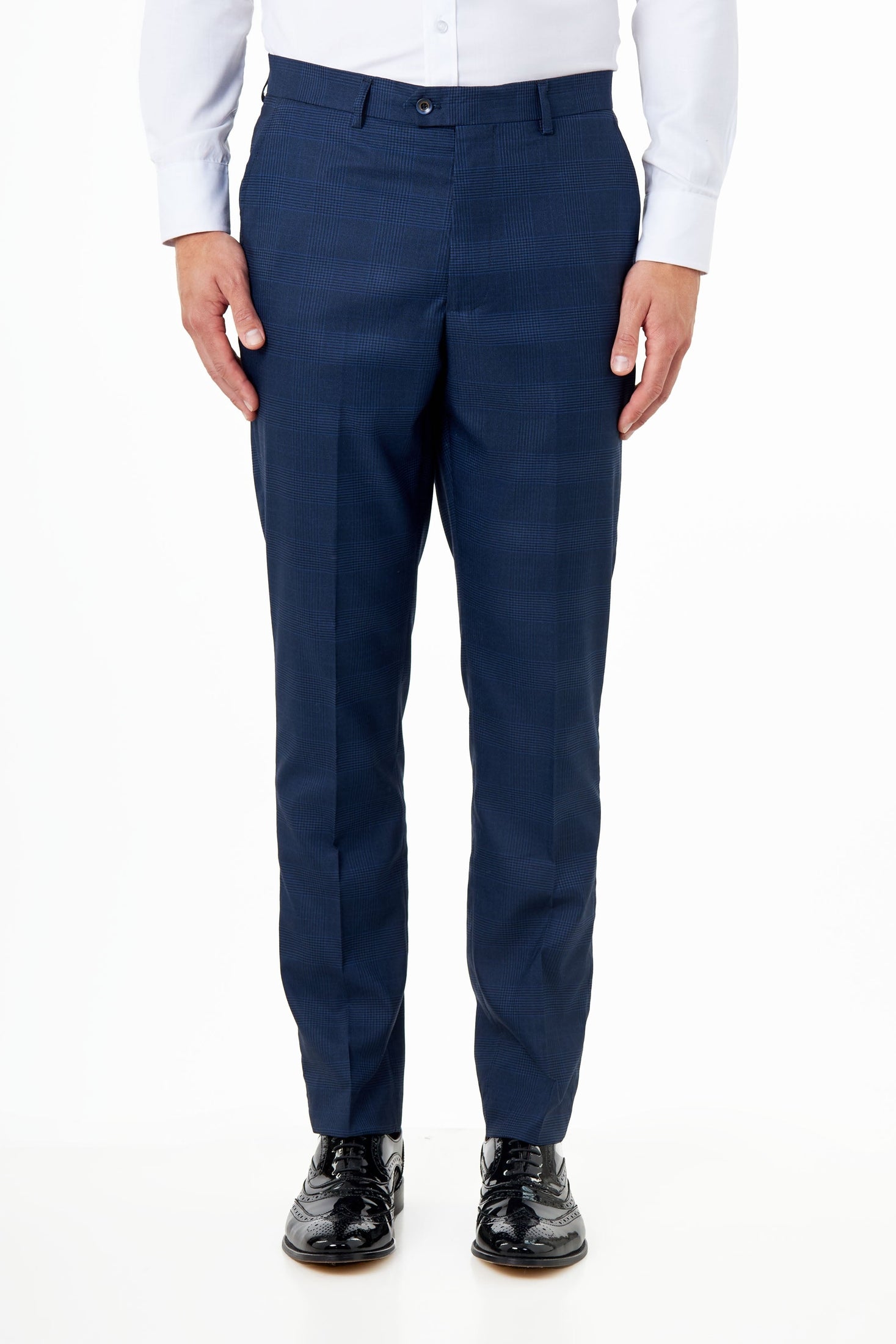 EKON - Prince of Wales Check Suit 3 Piece Tailored Fit