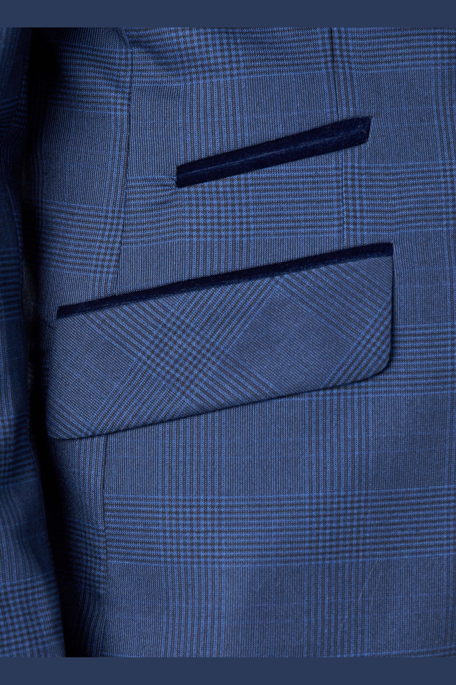 EKON - Prince of Wales Check Suit 3 Piece Tailored Fit