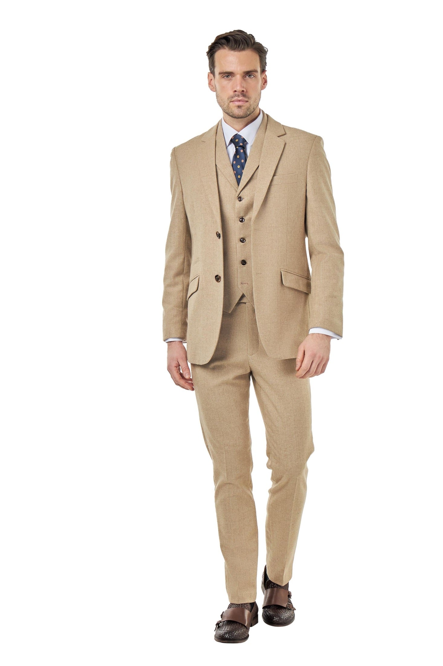 BRUCE – Tailored Wool Rich Suit Herringbone