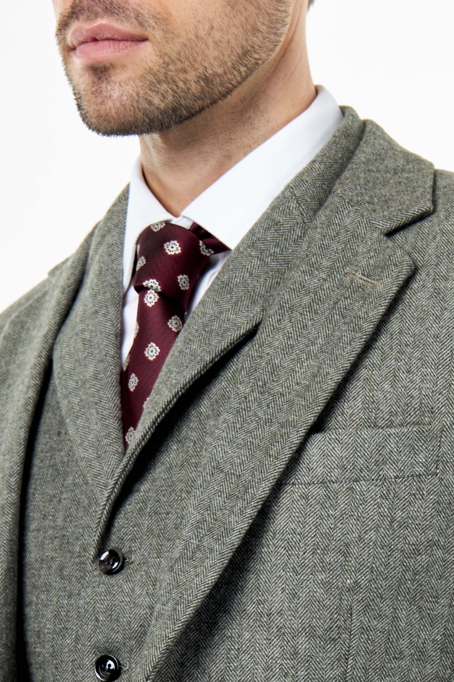 BRUCE – Tailored Wool Rich Suit Herringbone